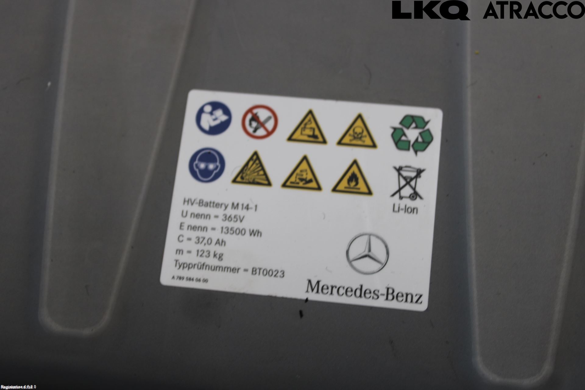 Mercedes-Benz MB C-KLASS (W205) 14-21 Batteri Högspänning