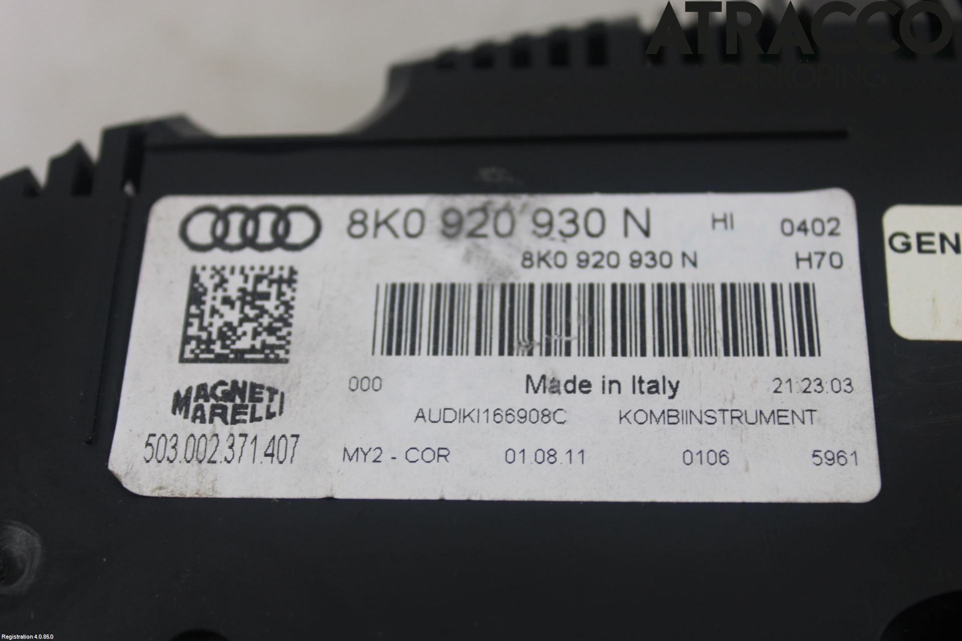 Audi A4/S4 08-11 Instrument Komb