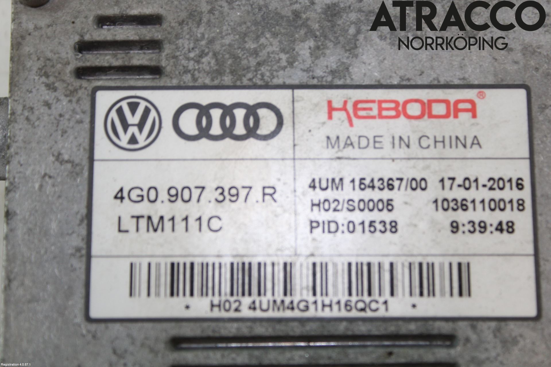 Audi A6/S6 4G 11-18 Styrenhet Strålkastare