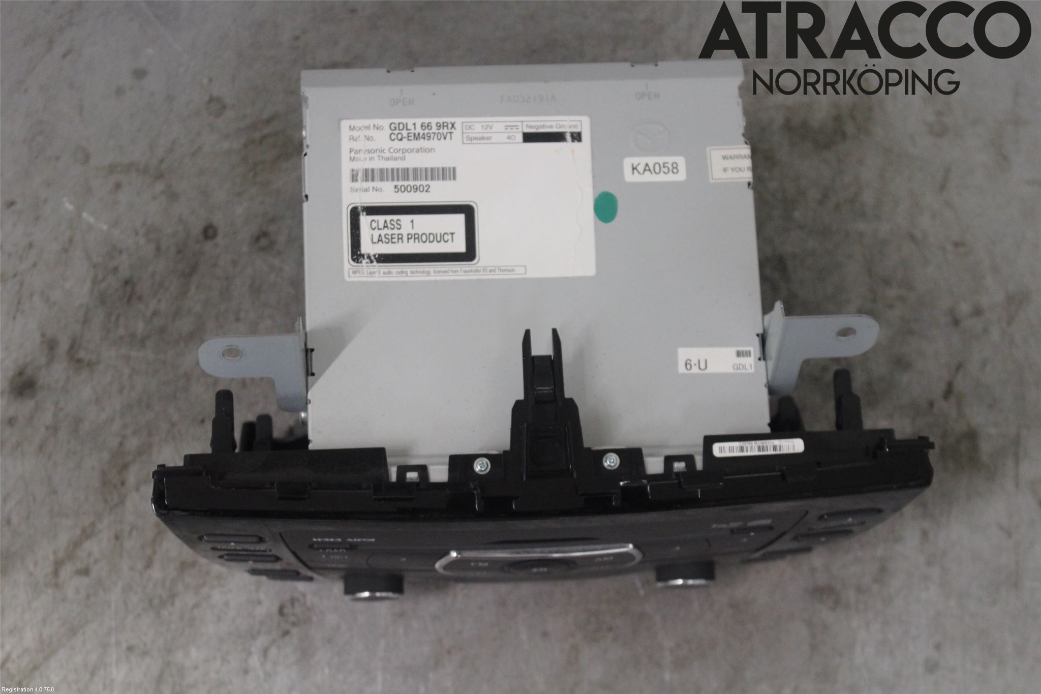 Mazda 6 08-13 Cd Radio - Multimediapanel