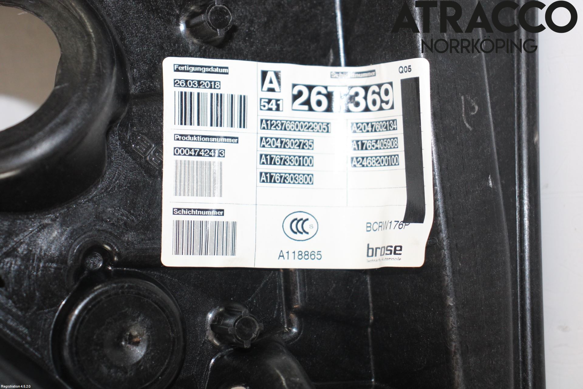 Mercedes-Benz MB A-KLASS (W176) 13-18 Fönsterhiss El Kompl