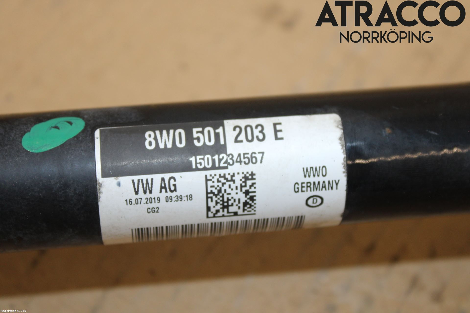 Audi A5 17- Drivaxel Bak Vänster