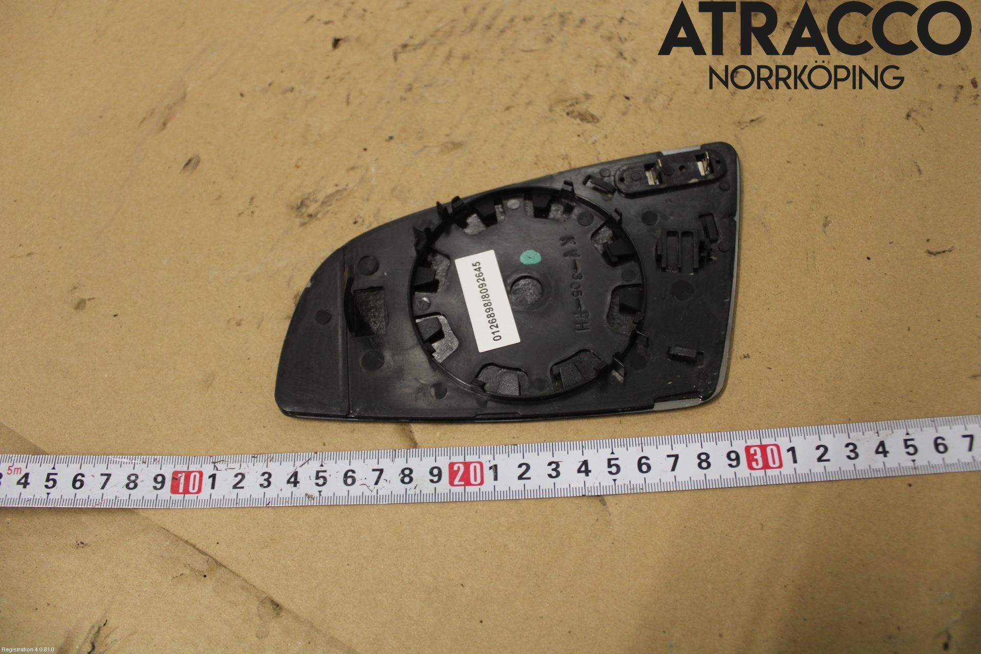 Audi A4/S4 05-07 Spegelglas Hö