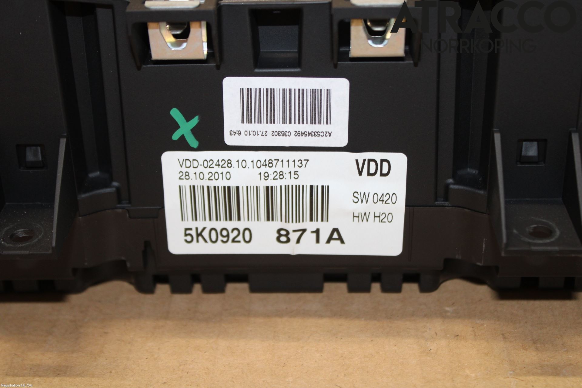 Volkswagen VW GOLF VI 09-13 Instrument Komb