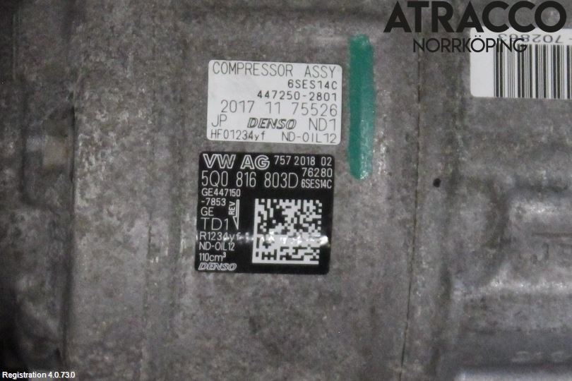 Volkswagen VW POLO VI 18->> Ac Kompressor