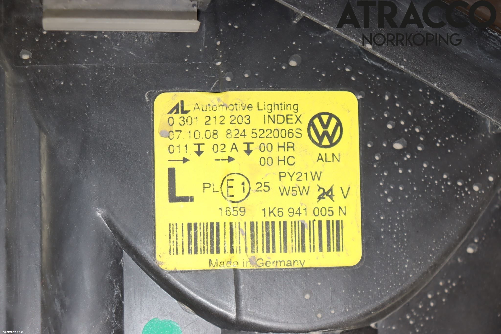Volkswagen VW GOLF V 04-09 Strålkastare Vänster