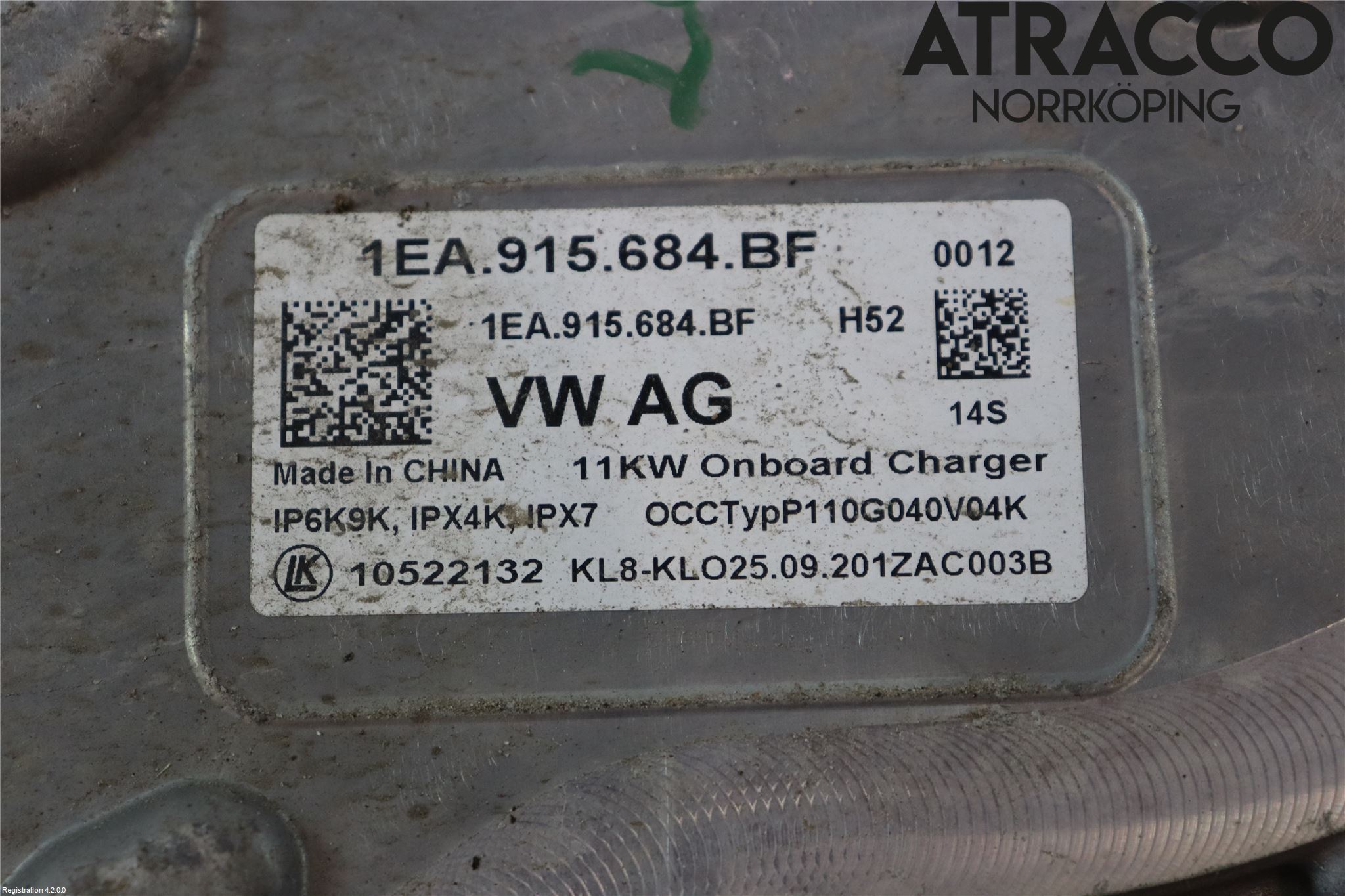 Volkswagen VW ID.3 21- Batteriladdare Högspänning