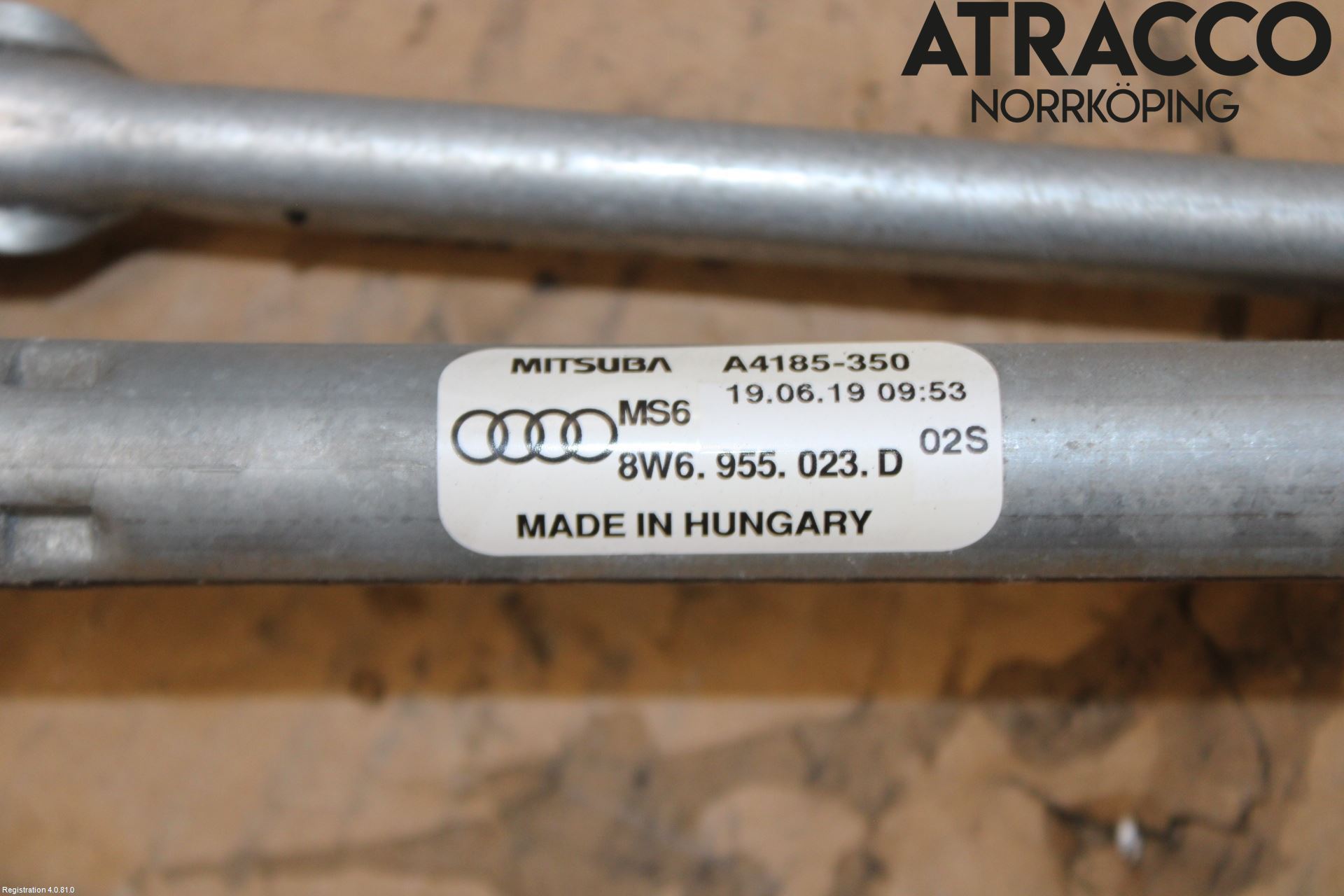 Audi A5 17- Torkarmekanism Vindruta