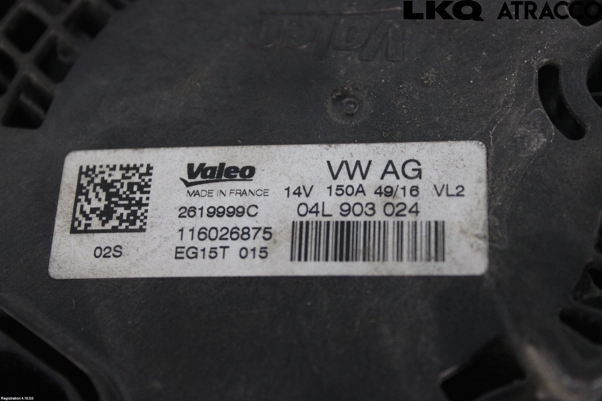 Audi A4/S4 B9 16-19 Generator