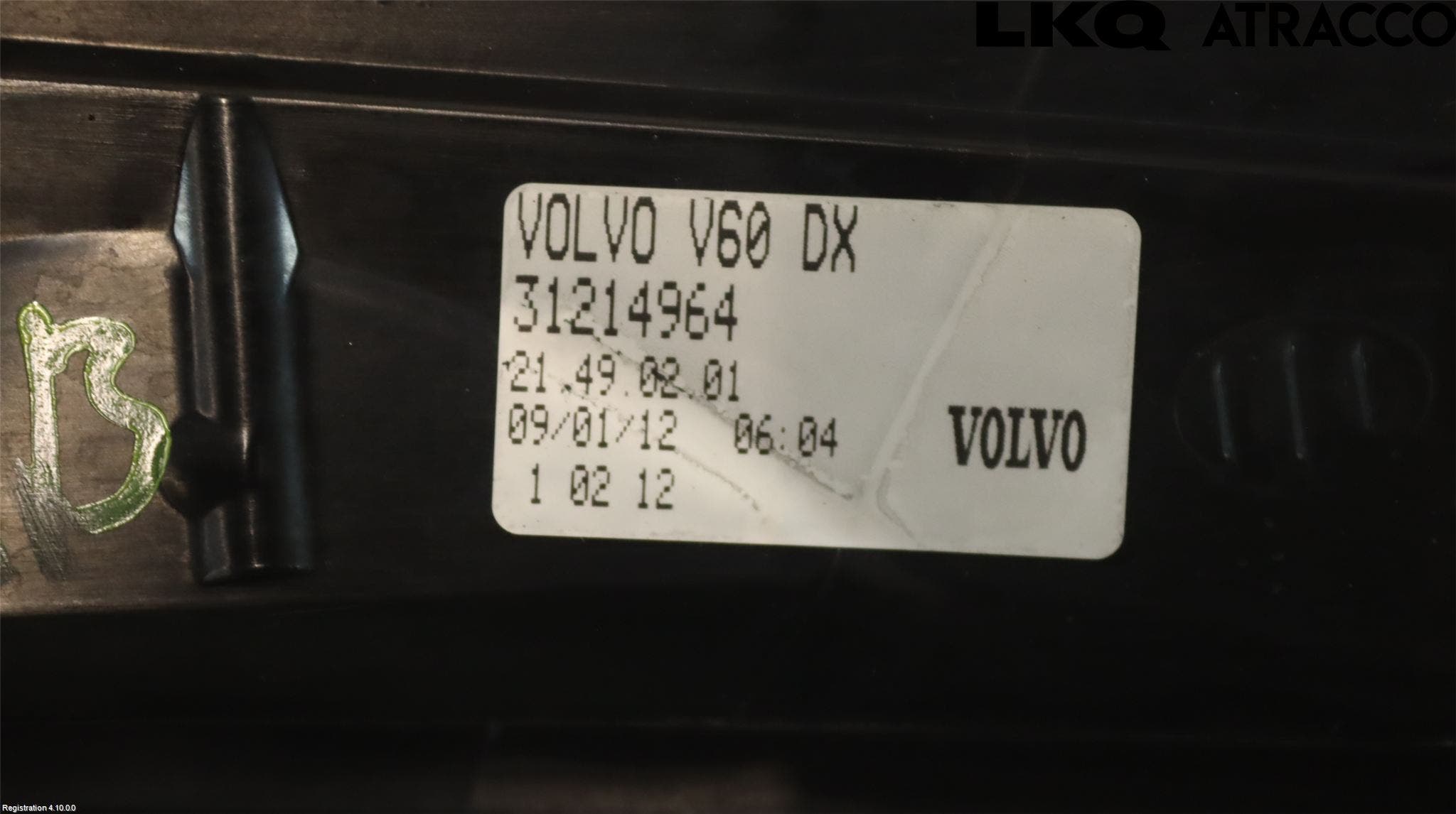 Volvo V60 11-13 Bakljus Höger