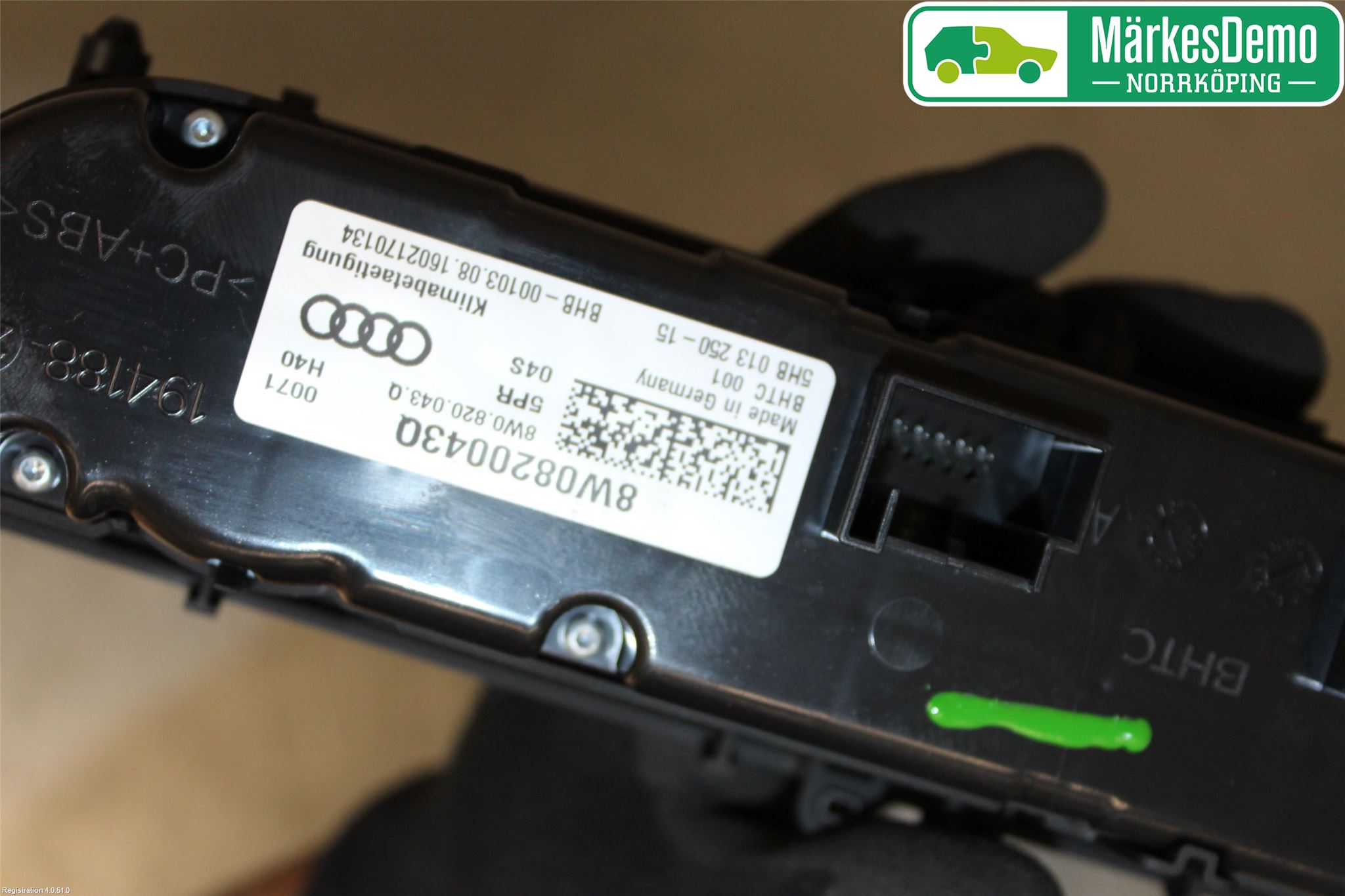 Audi A4/S4 B9 16-19 Värmereglage