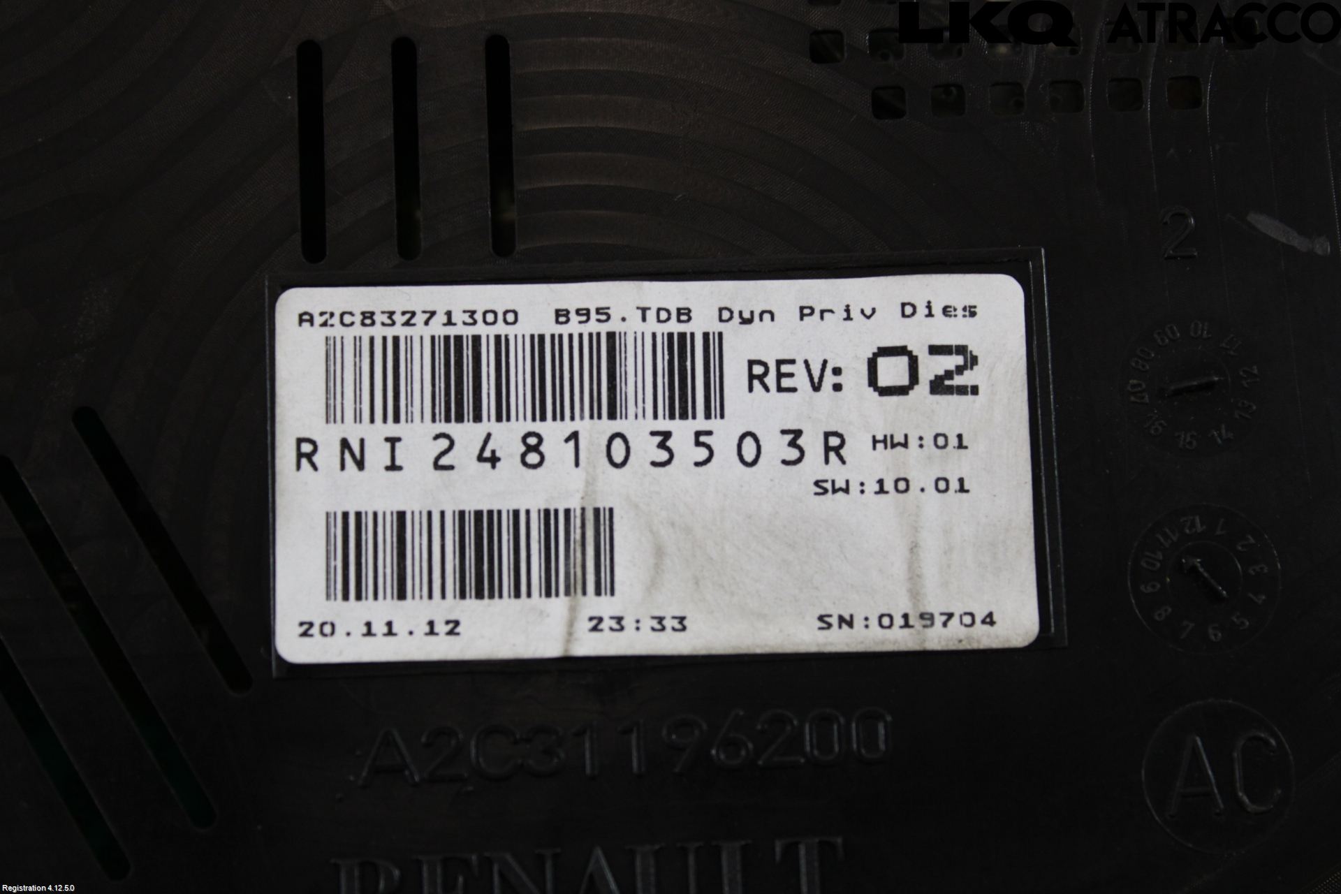 Renault MEGANE III 09-15 Instrument Komb