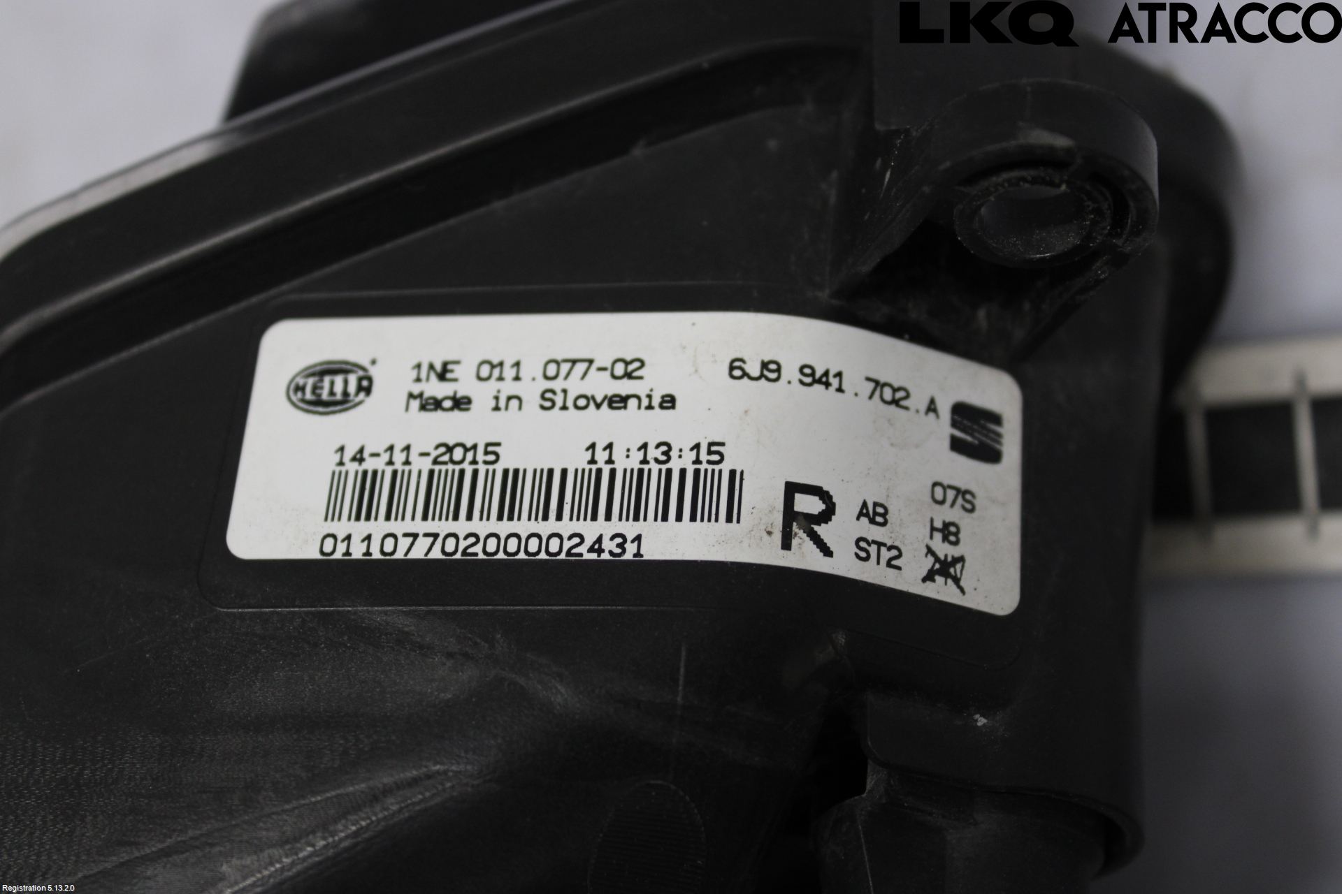 Seat TOLEDO 12-19 Dimljus-Varselljus Fram