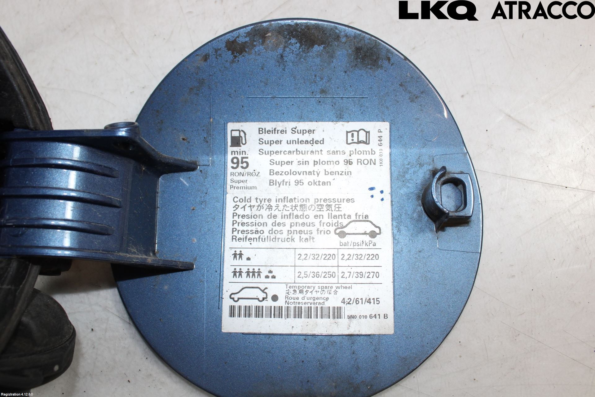 Volkswagen VW TIGUAN 07-16 Tanklucka