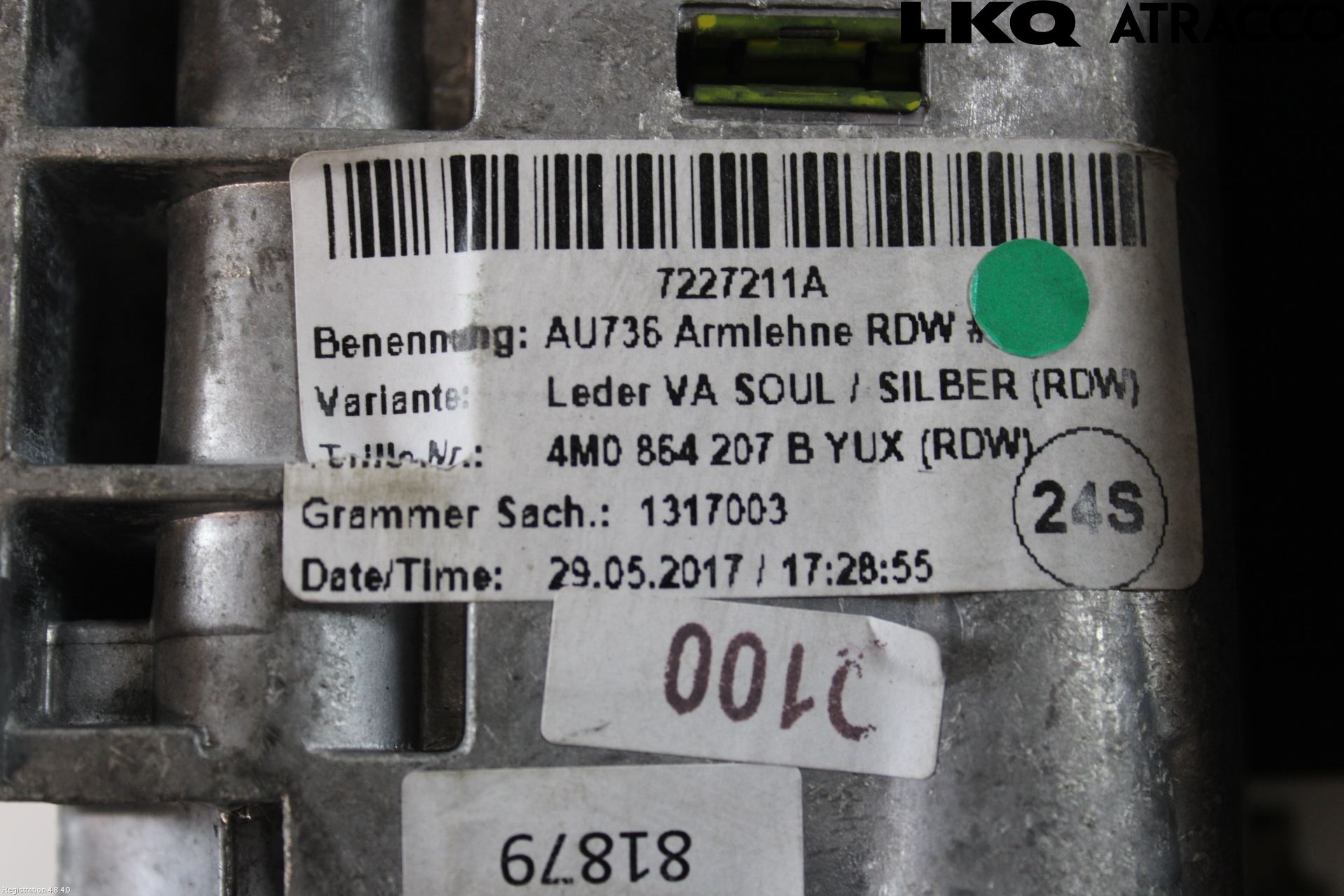 Audi Q7/SQ7 Inredning Armstöd