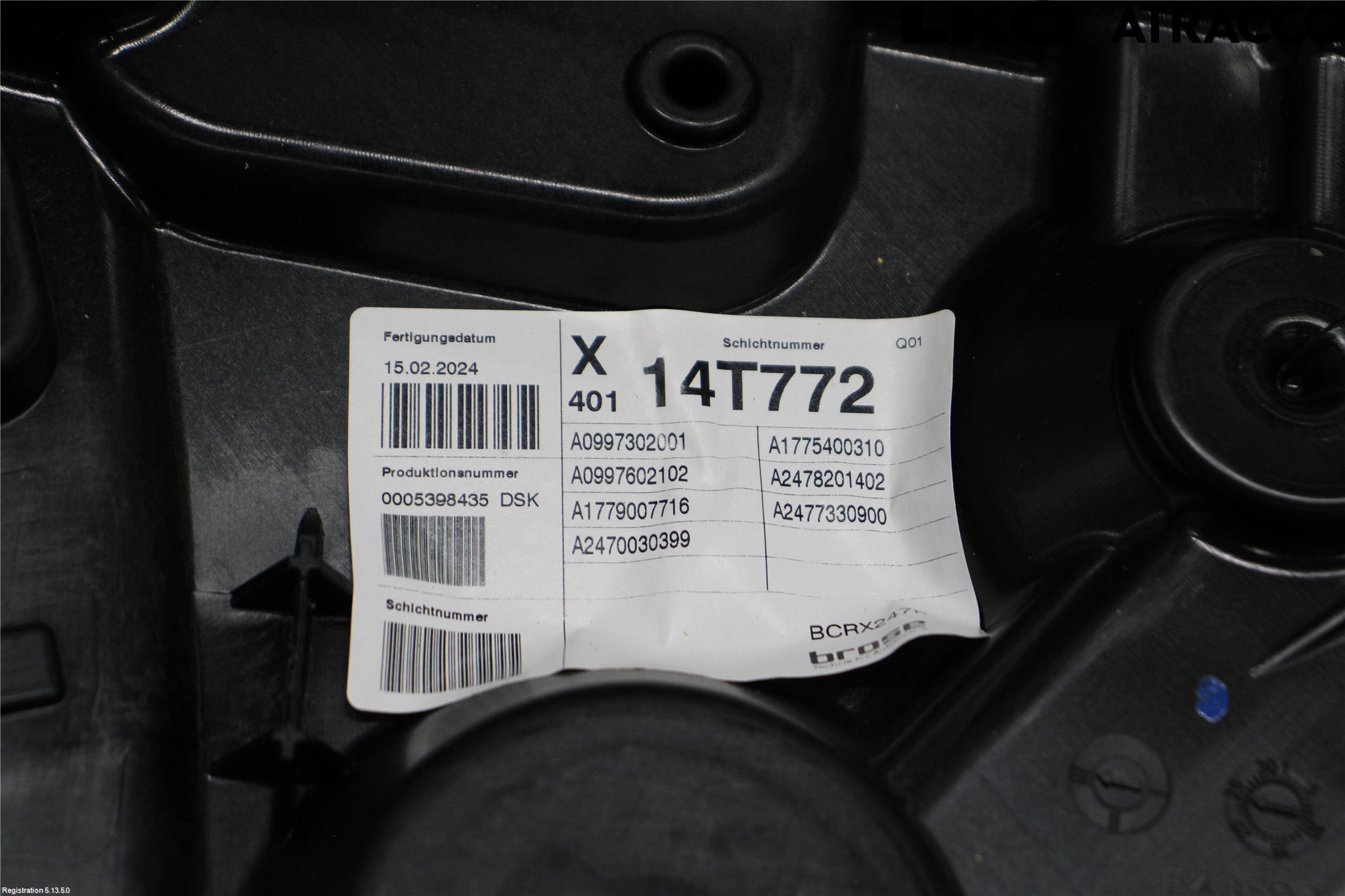 Mercedes-Benz MB EQB (X243) 22- Fönsterhiss El Kompl