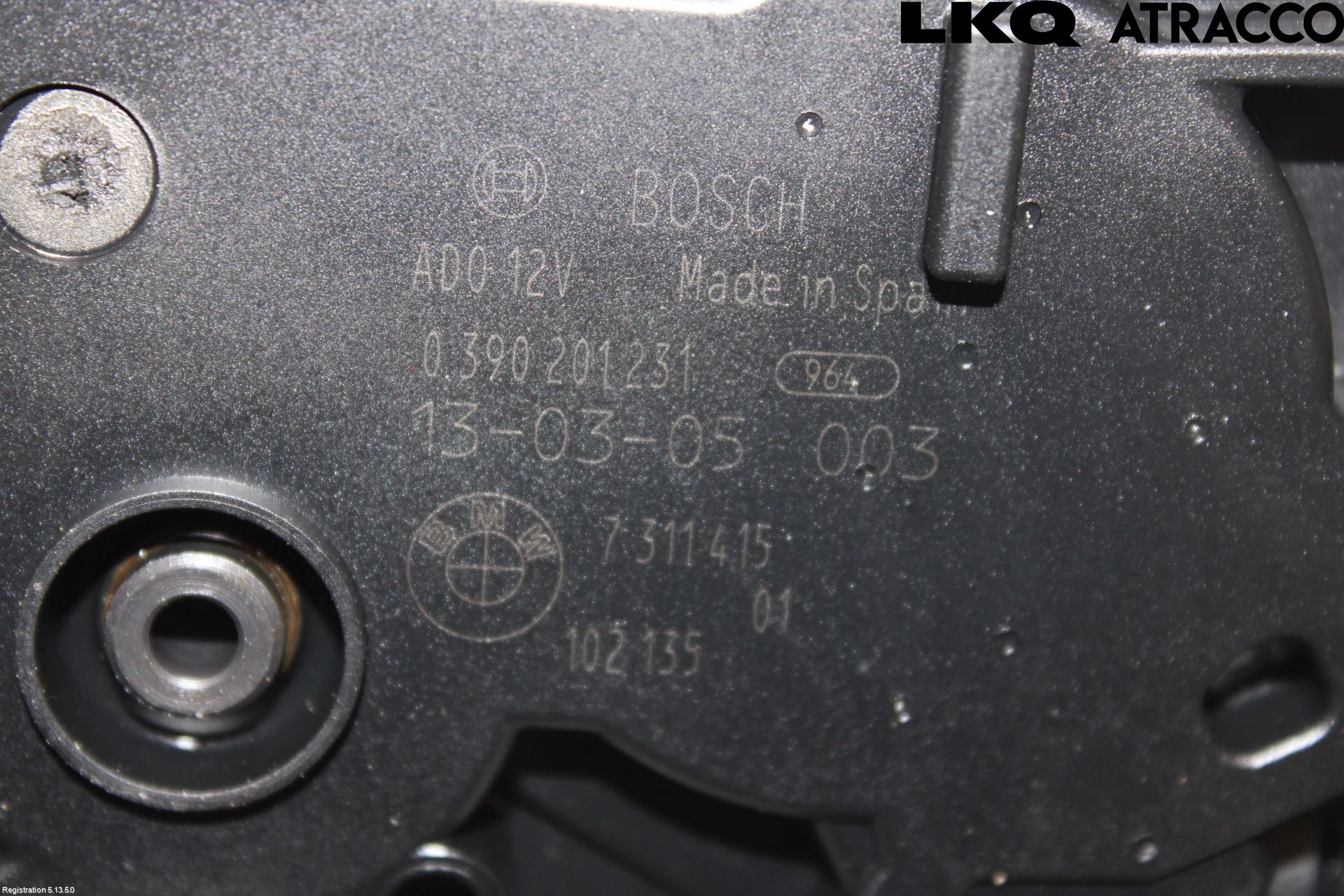 BMW 5 F10/F11/F18 09-17 Torkarmotor Baklucka