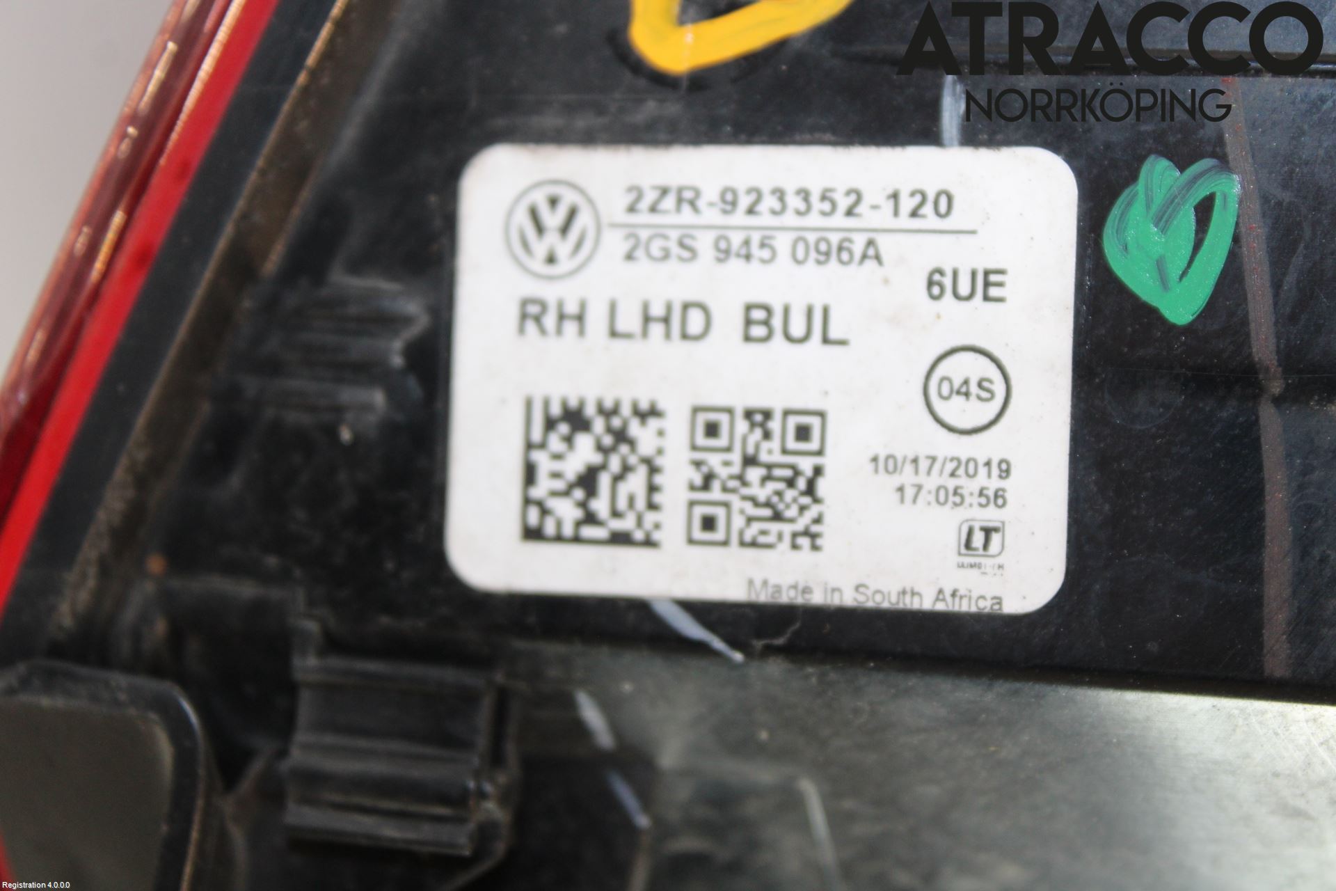 Volkswagen VW POLO VI 18->> Bakljus Höger