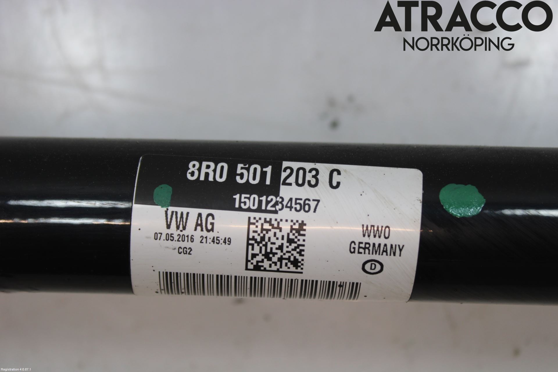 Audi Q5 09-16 Drivaxel Bak Höger