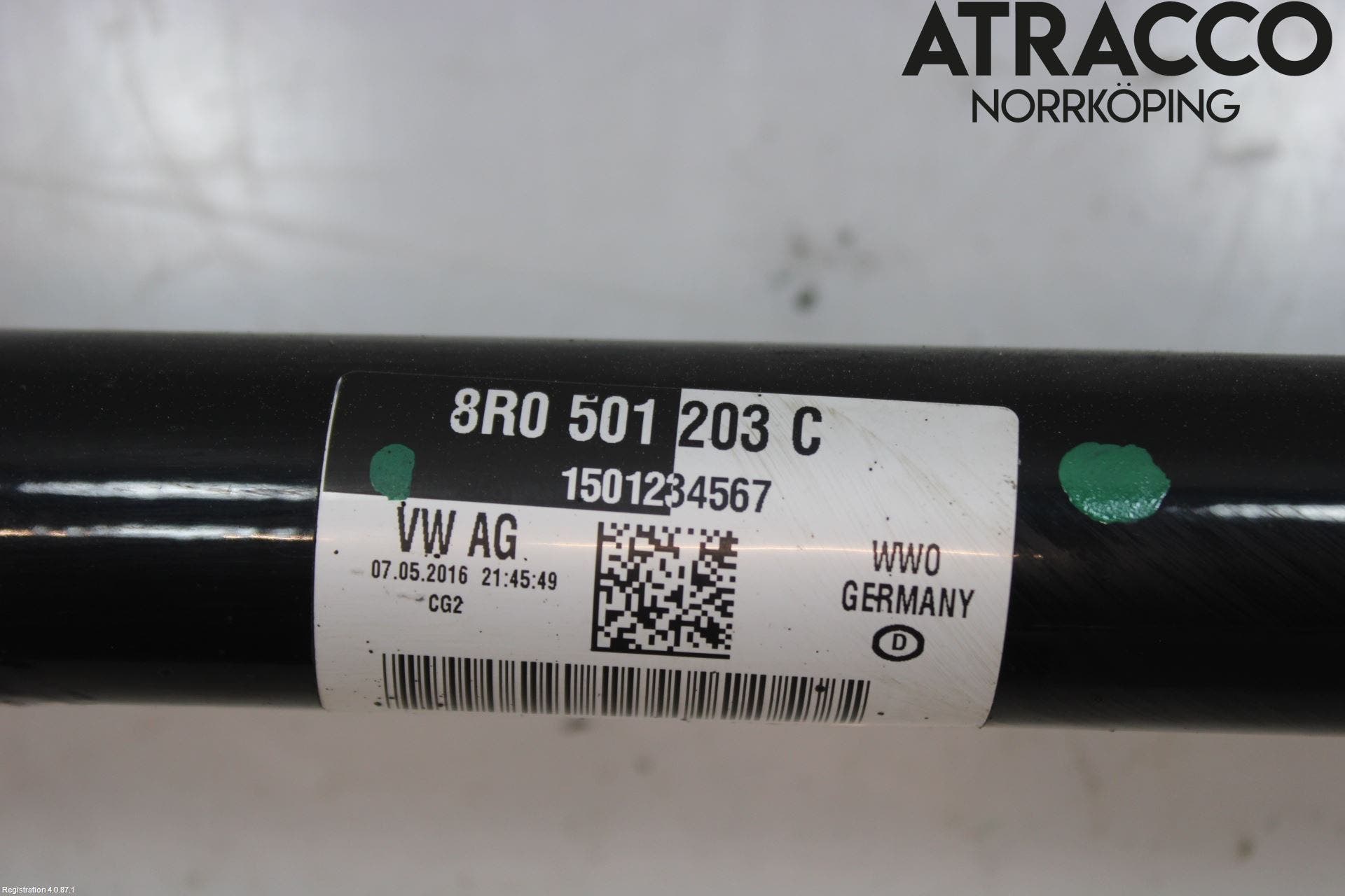 Audi Q5 09-16 Drivaxel Bak Höger