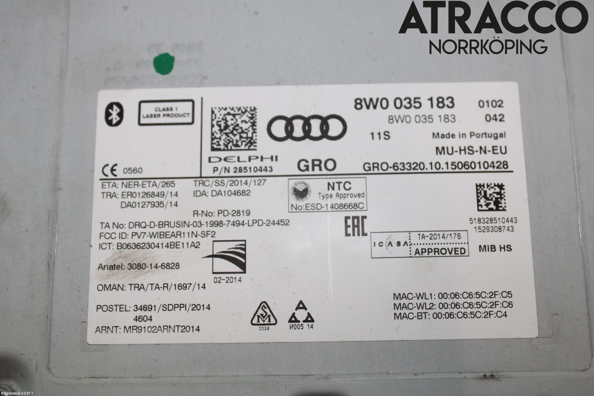 Audi A4/S4 B9 16-19 Radio