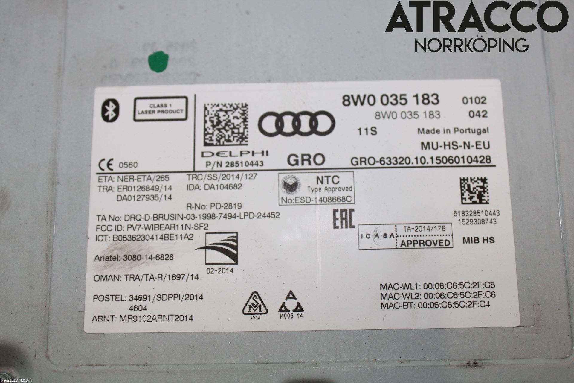 Audi A4/S4 B9 16-19 Radio