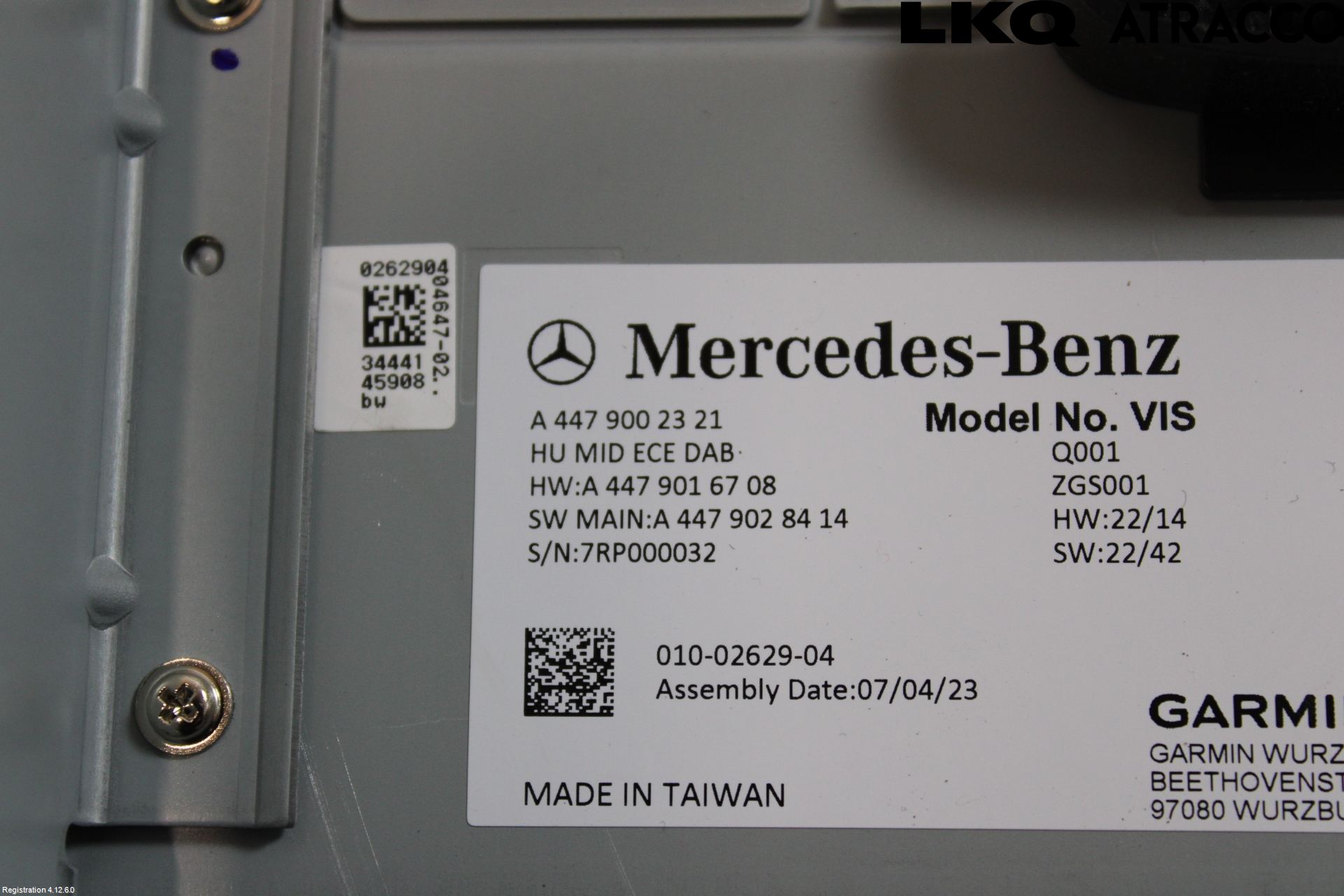 Mercedes-Benz MB VITO/V-KLASS (W640,W447,W448) 14- Multifunktionsdisplay