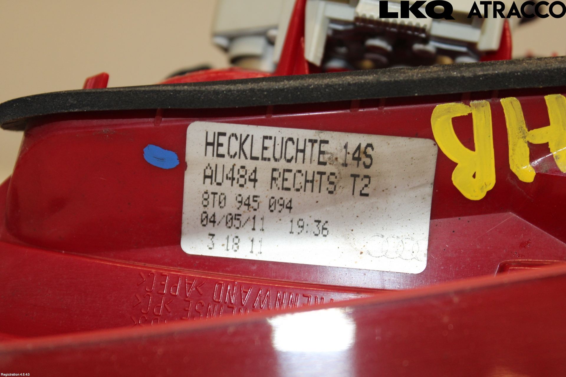 Audi A5 07-16 Bakljus Lucka Hö