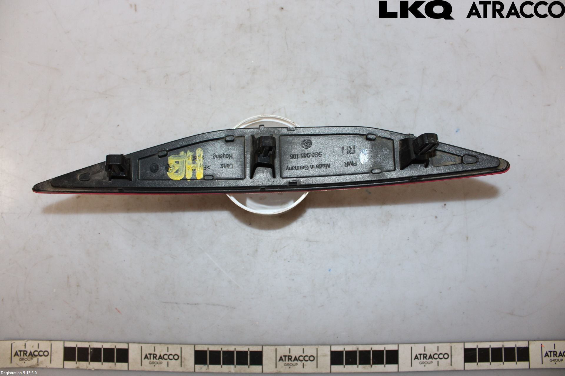 Volkswagen VW GOLF / E-GOLF VII 13-20 Dimljus/Reflex Bak