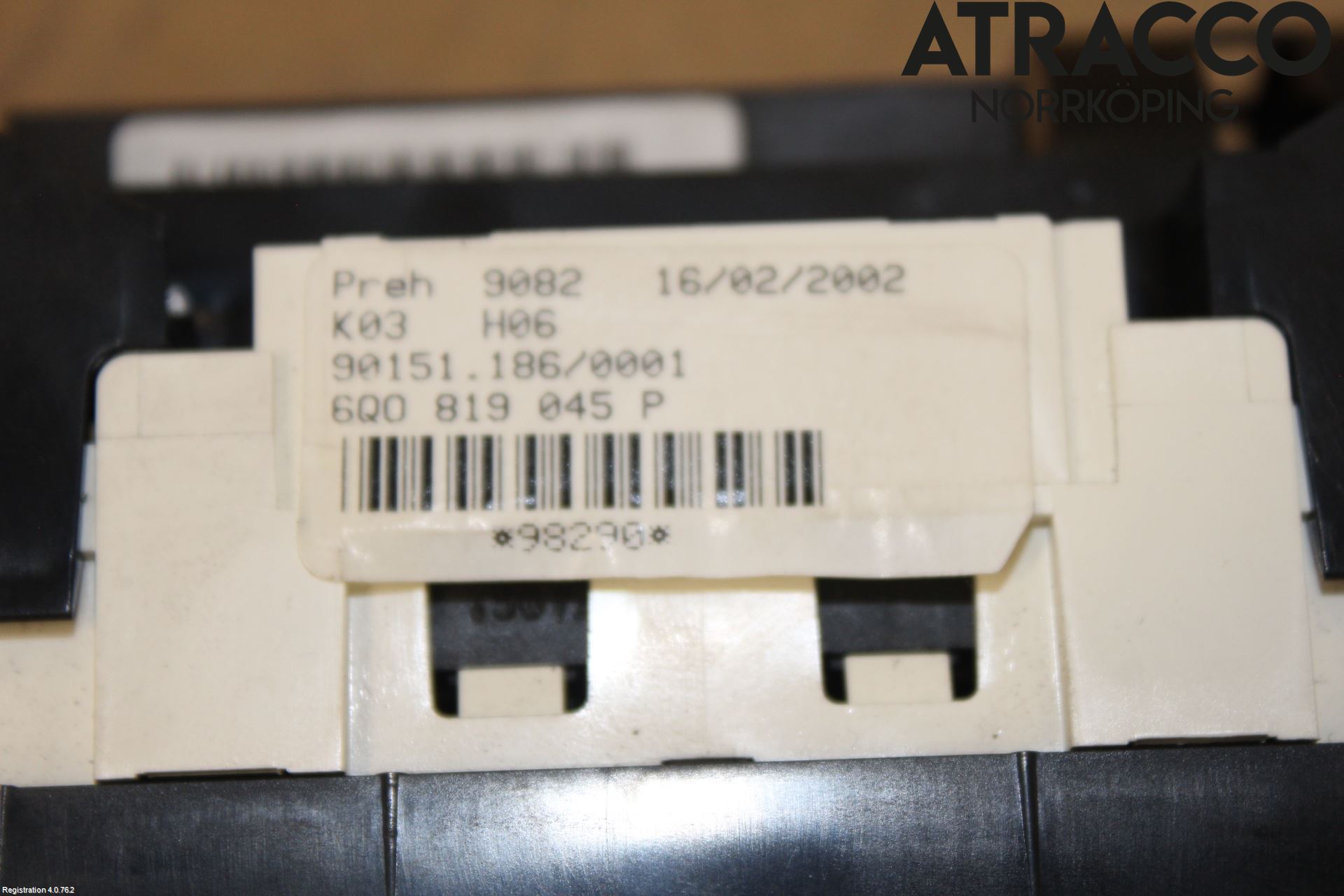 Volkswagen VW POLO 02-05 Värmereglage