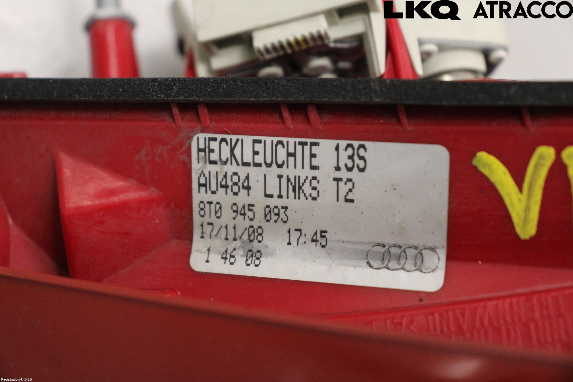 Audi A5 07-16 Bakljus Lucka Vä