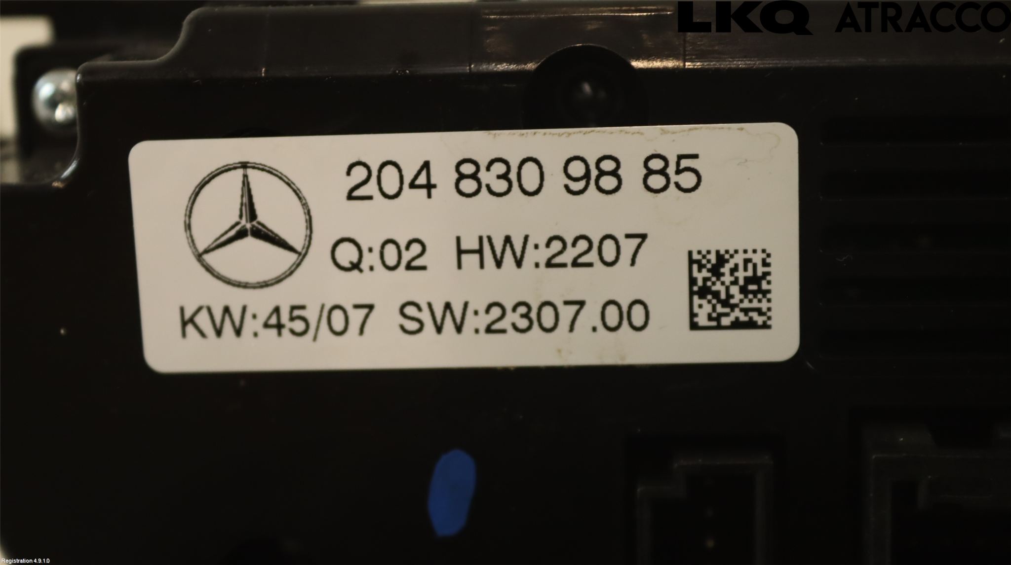 Mercedes-Benz MB C-KLASS (W204) 07-15 Värmereglage