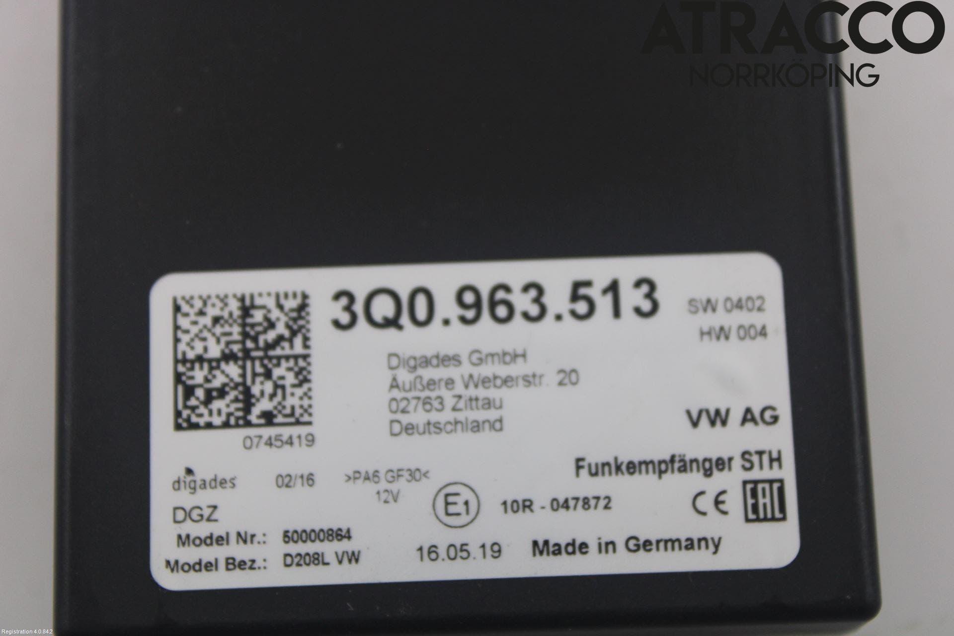 Skoda KODIAQ 17-24 Styrenhet Bensin-Dieselvärmare