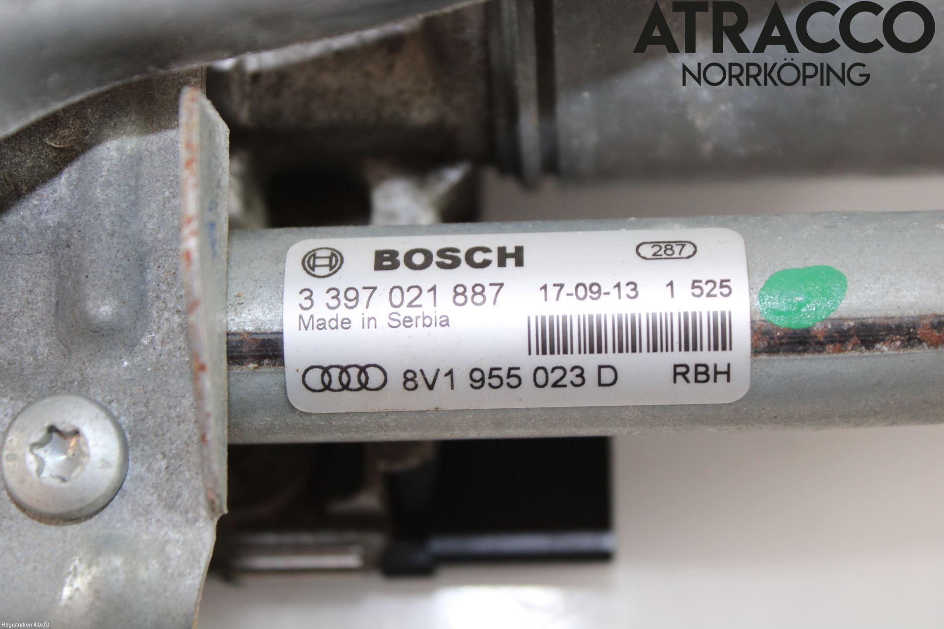 Audi A3/S3 8V 13-20 Torkarmekanism Vindruta