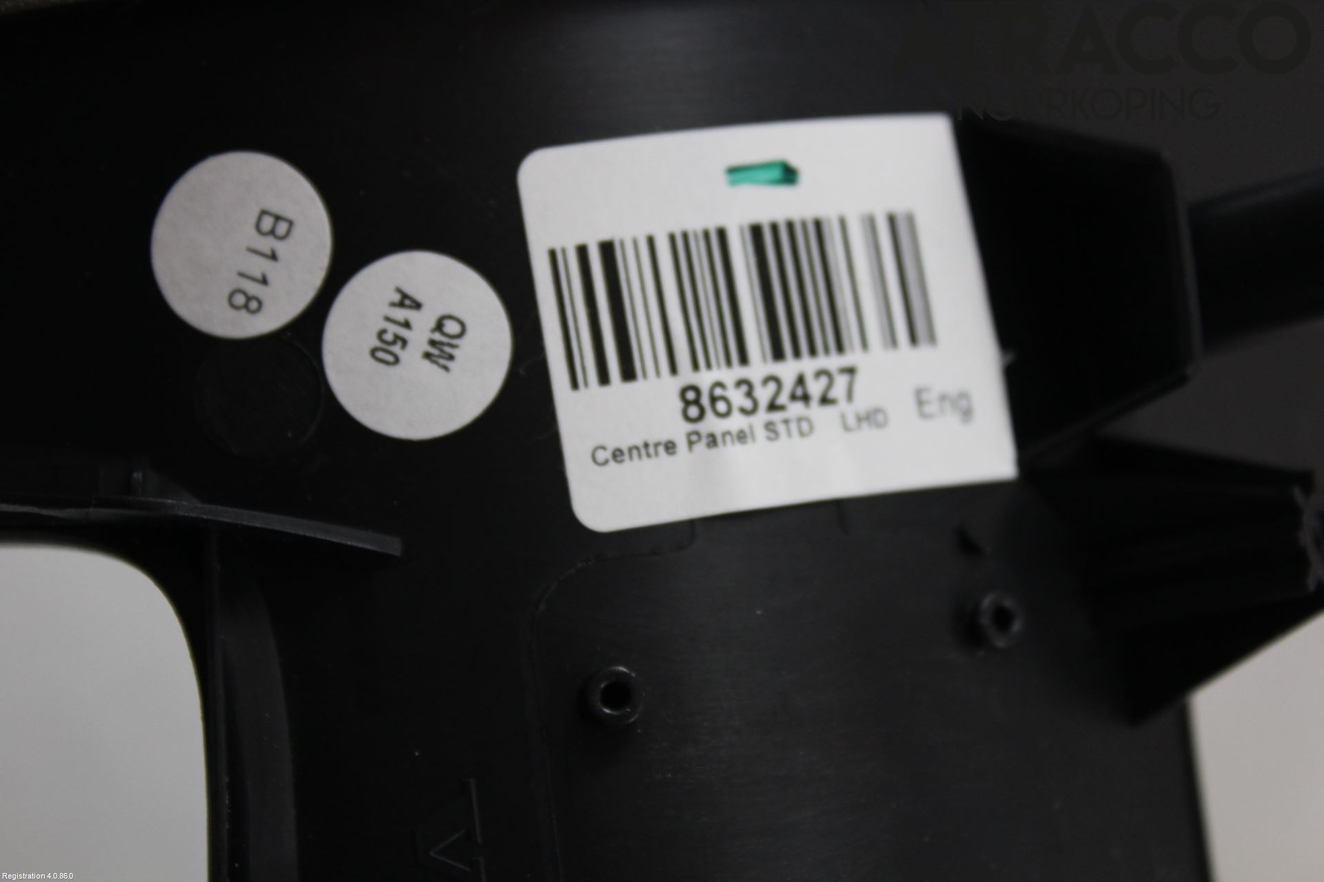 Volvo V60 11-13 Inr Tunnelfack