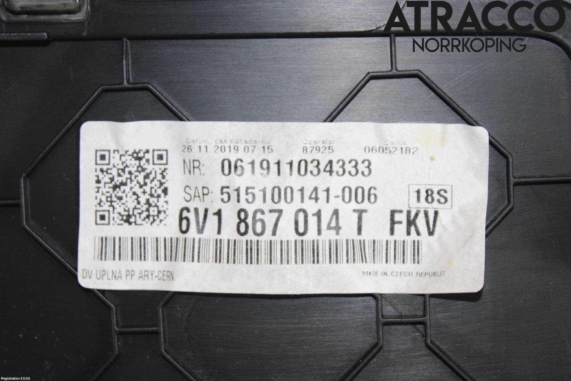 Skoda FABIA 15-21 Dörrklädsel Hö