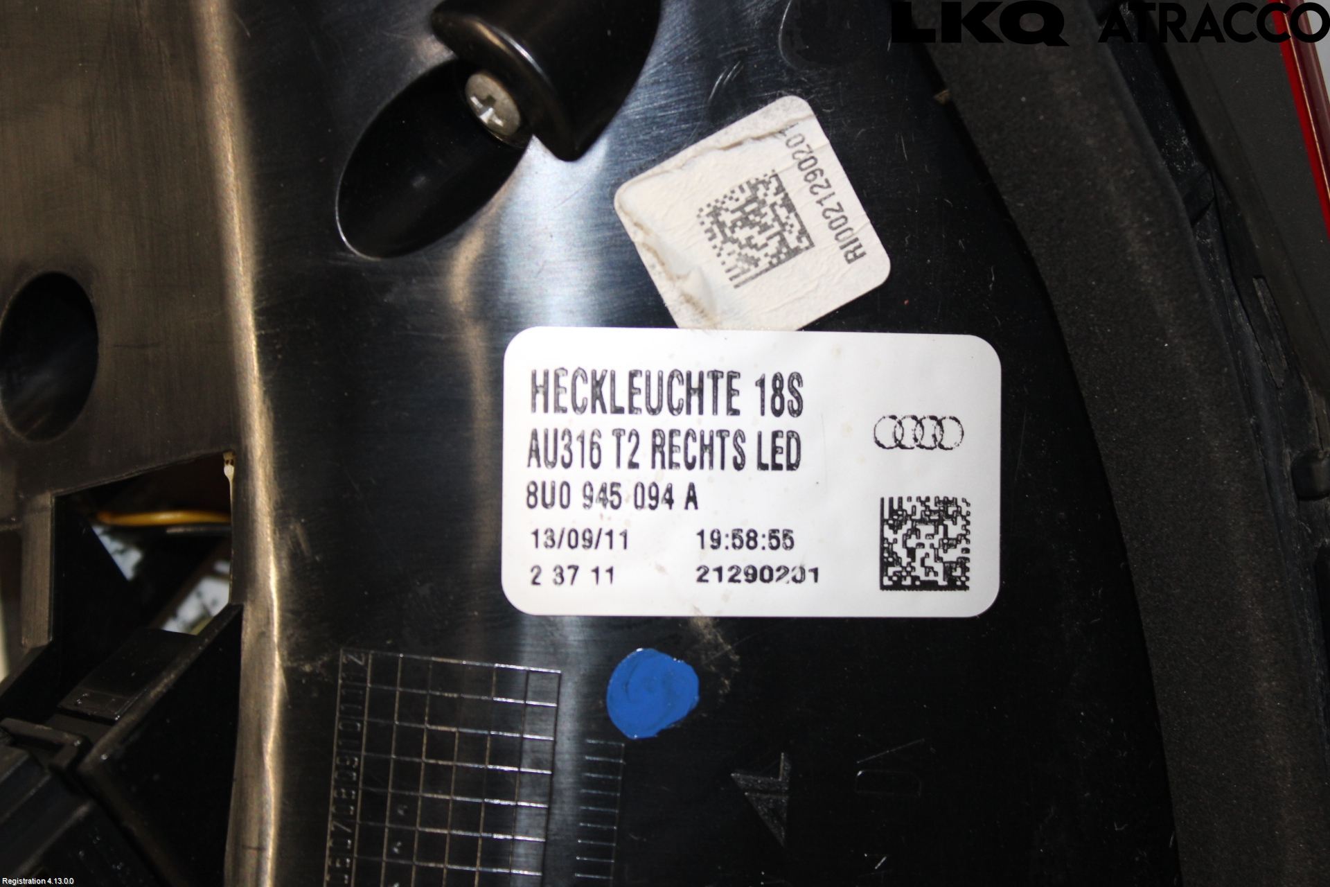 Audi Q3 8U 12-18 Bakljus Lucka Hö