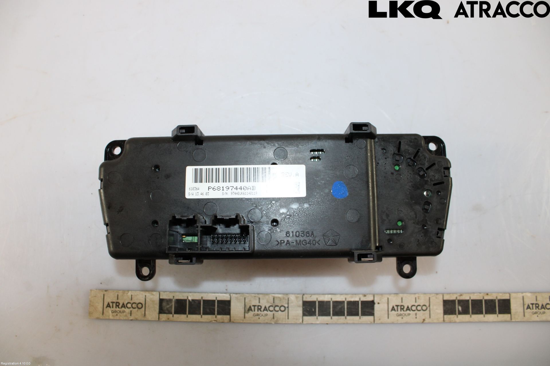 Jeep WRANGLER Värmereglage