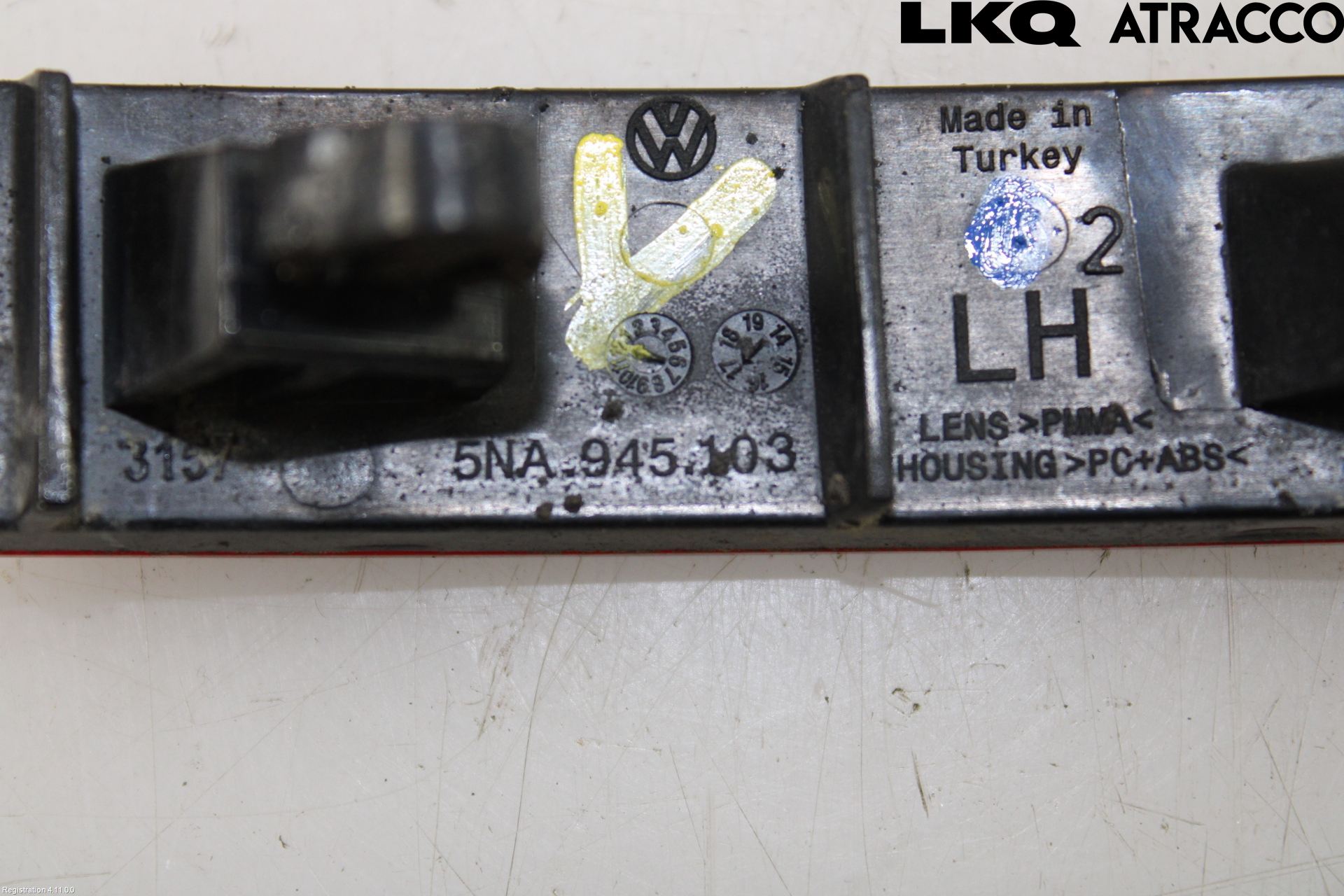 Volkswagen VW TIGUAN 16-24 Dimljus/Reflex Bak