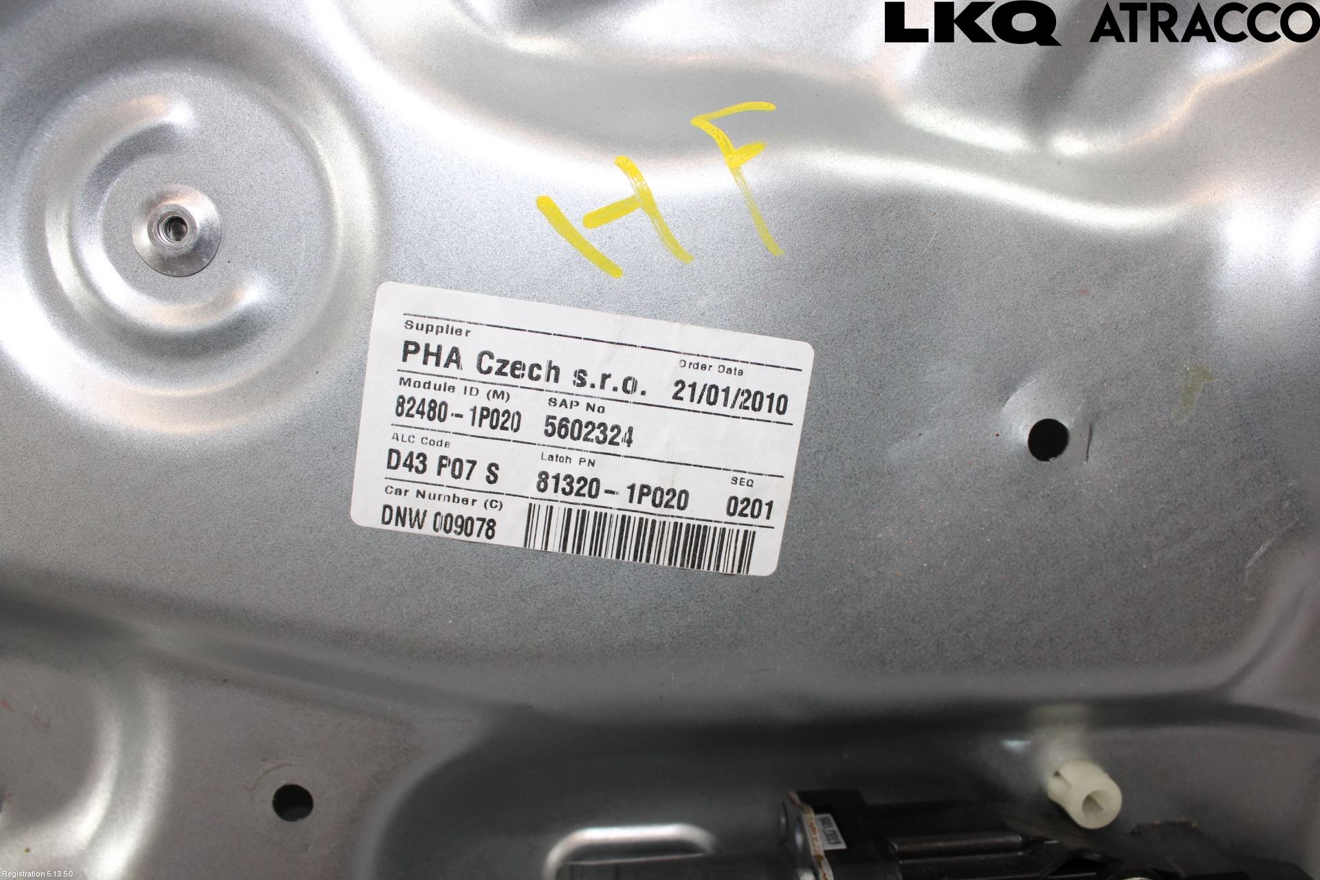 Kia VENGA 10-19 Fönsterhiss El Kompl