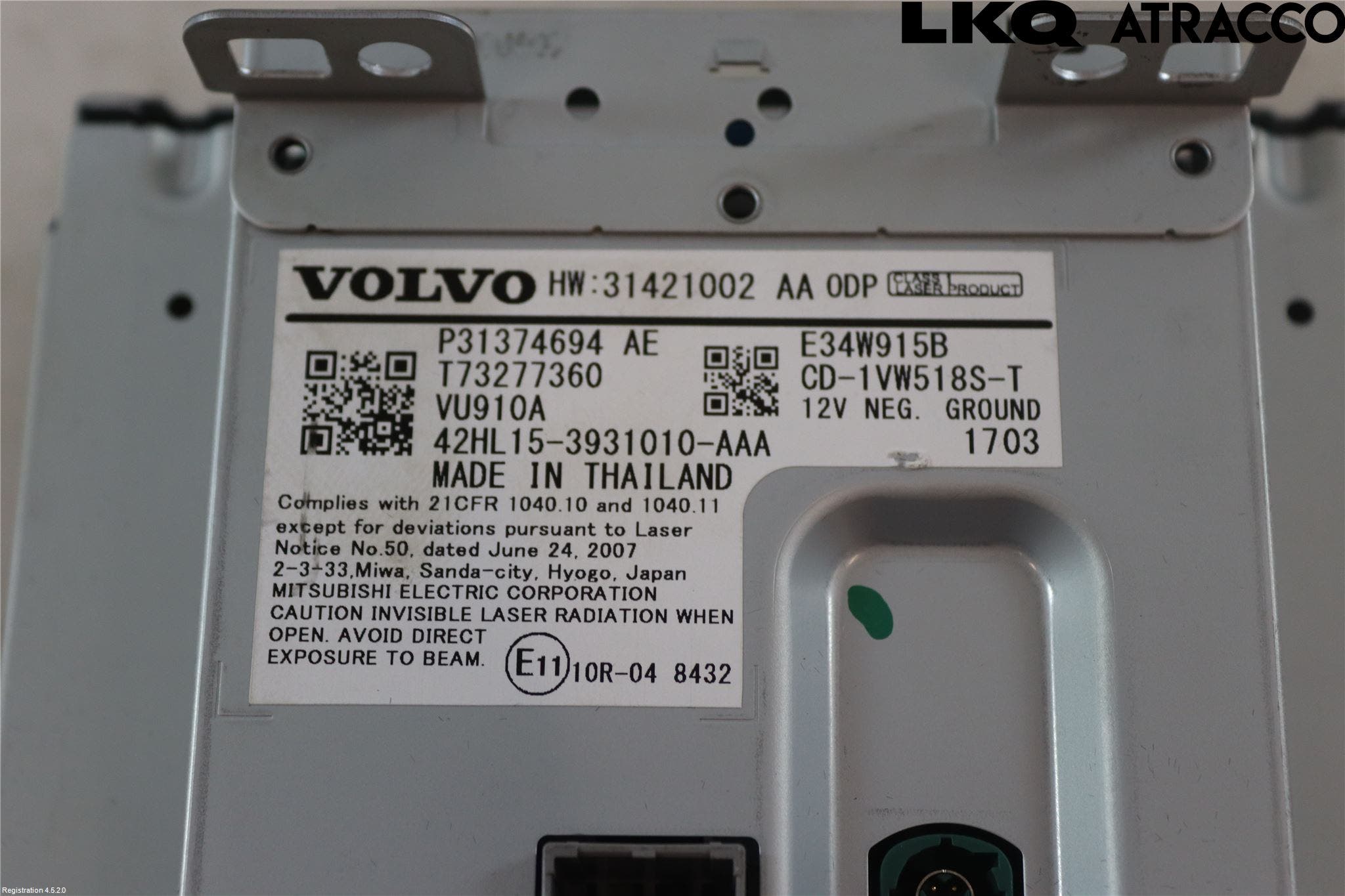 Volvo V90 CROSS COUNTRY 17->> Cd Växlare