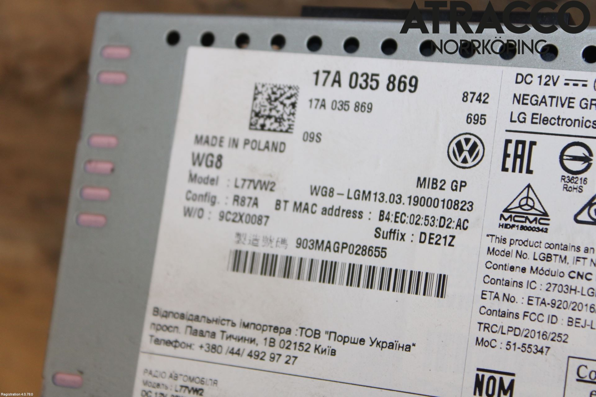 Volkswagen VW POLO VI 18->> Cd Radio - Multimediapanel
