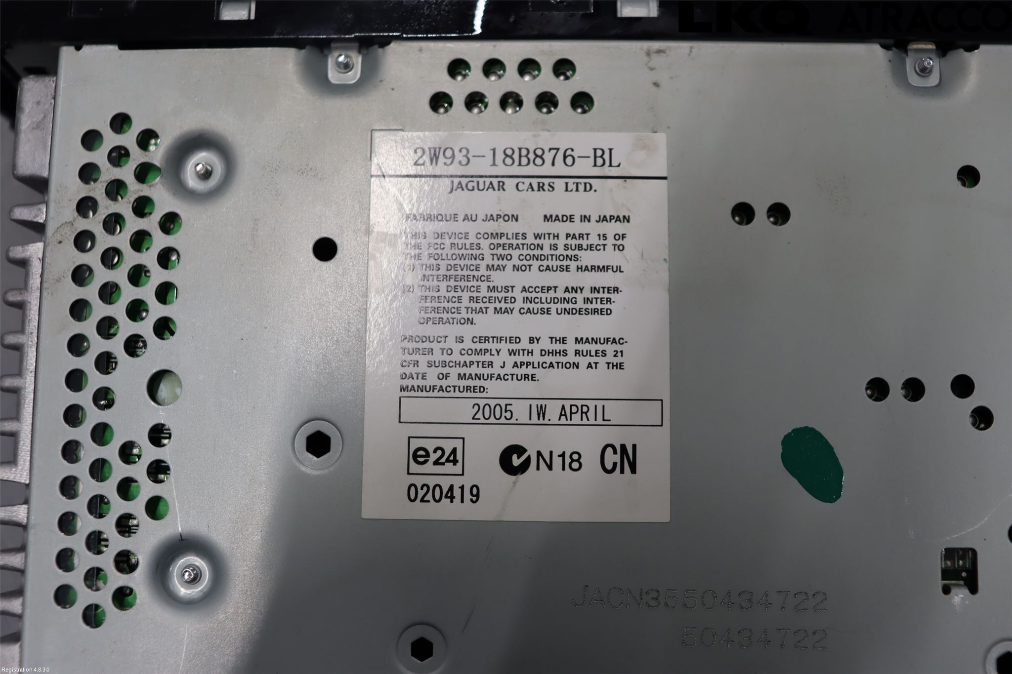 Jaguar XJ X350        03-09 Cd Radio - Multimediapanel