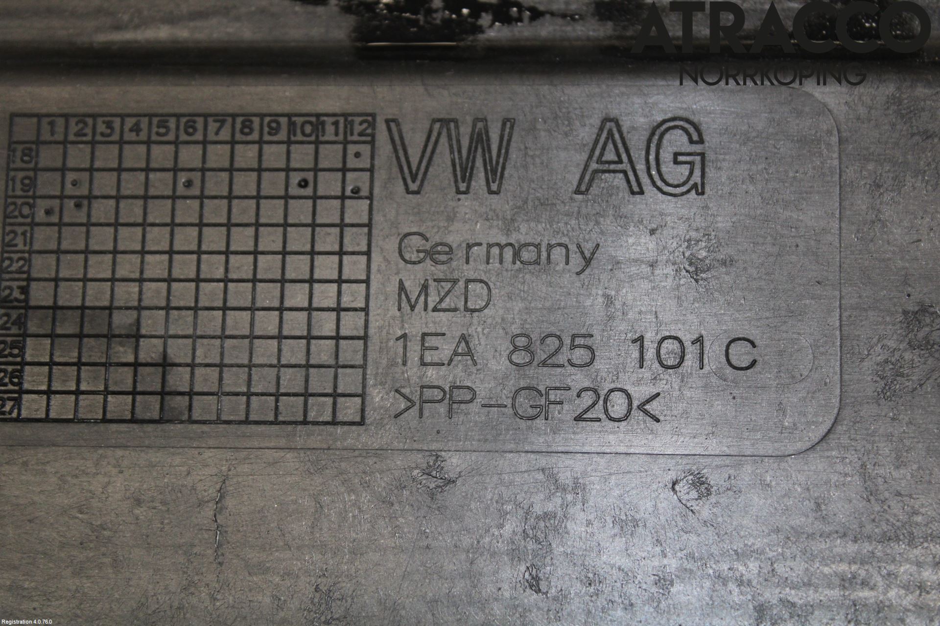 Volkswagen VW ID.3 21- Hasplåt Plåt-Plast