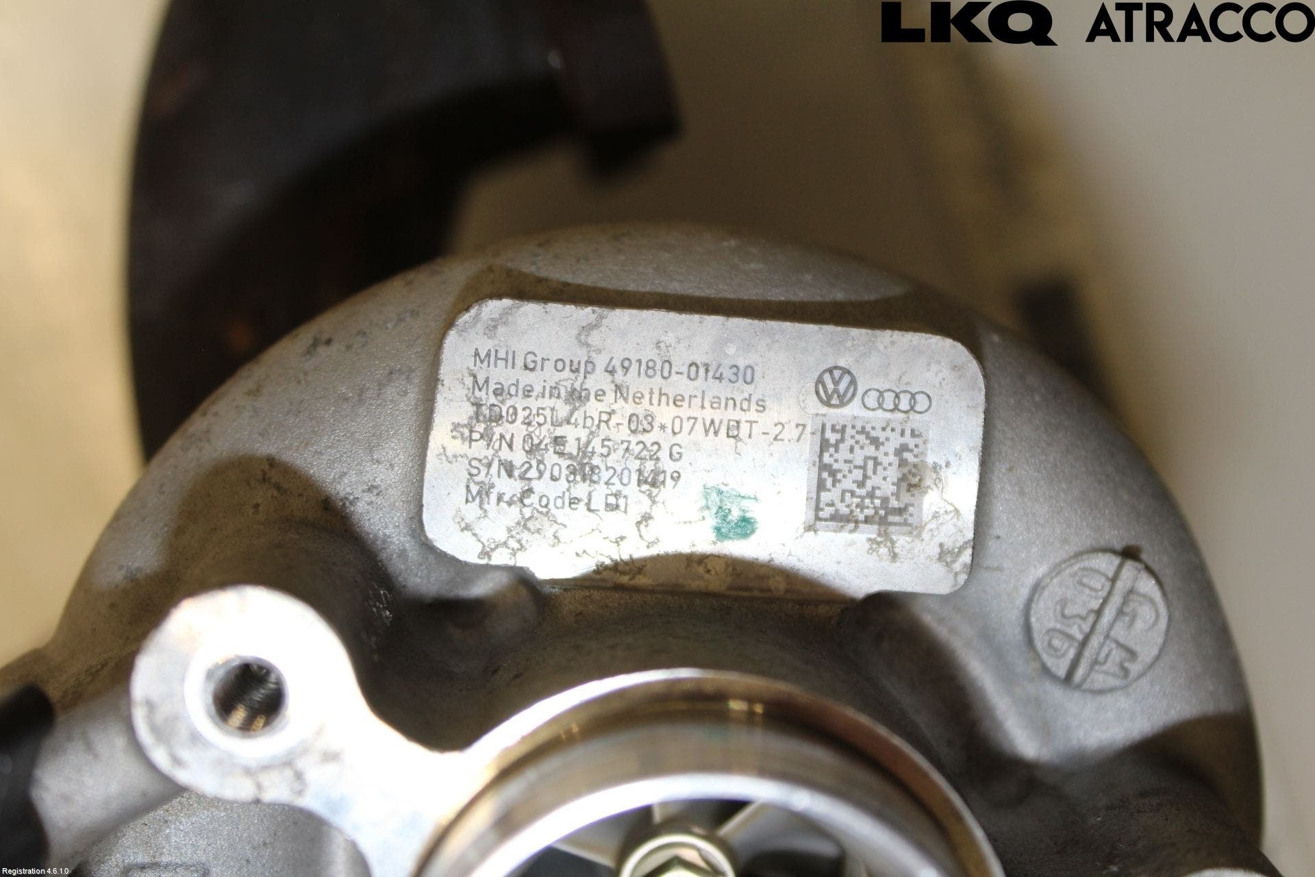 Volkswagen VW PASSAT 15-19 Turboaggregat