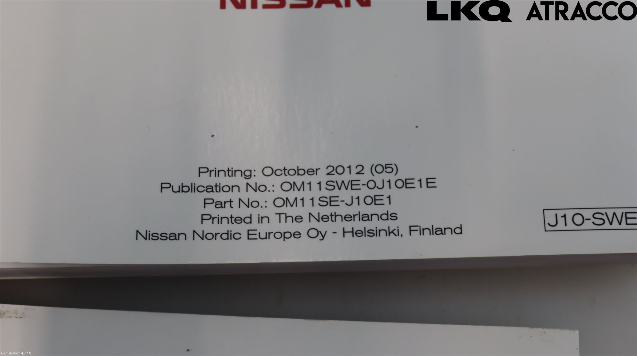 Nissan QASHQAI 10-14 Instruktionsbok