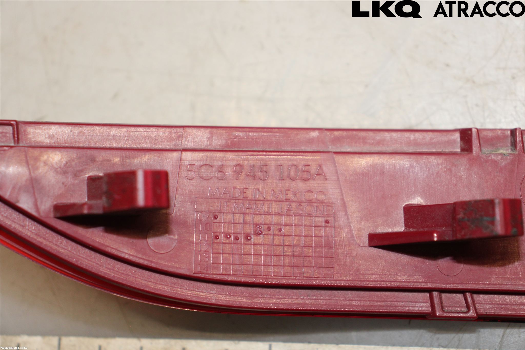 Volkswagen VW JETTA VI 11- Dimljus/Reflex Bak