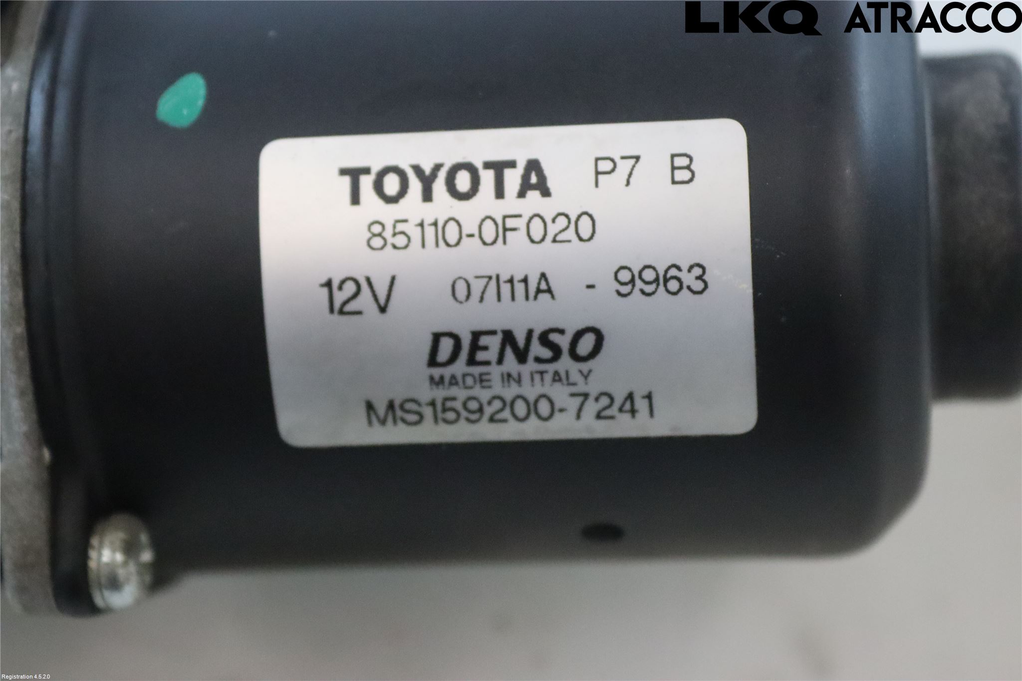 Toyota COROLLA VERSO 04-07 Torkarmekanism Vindruta