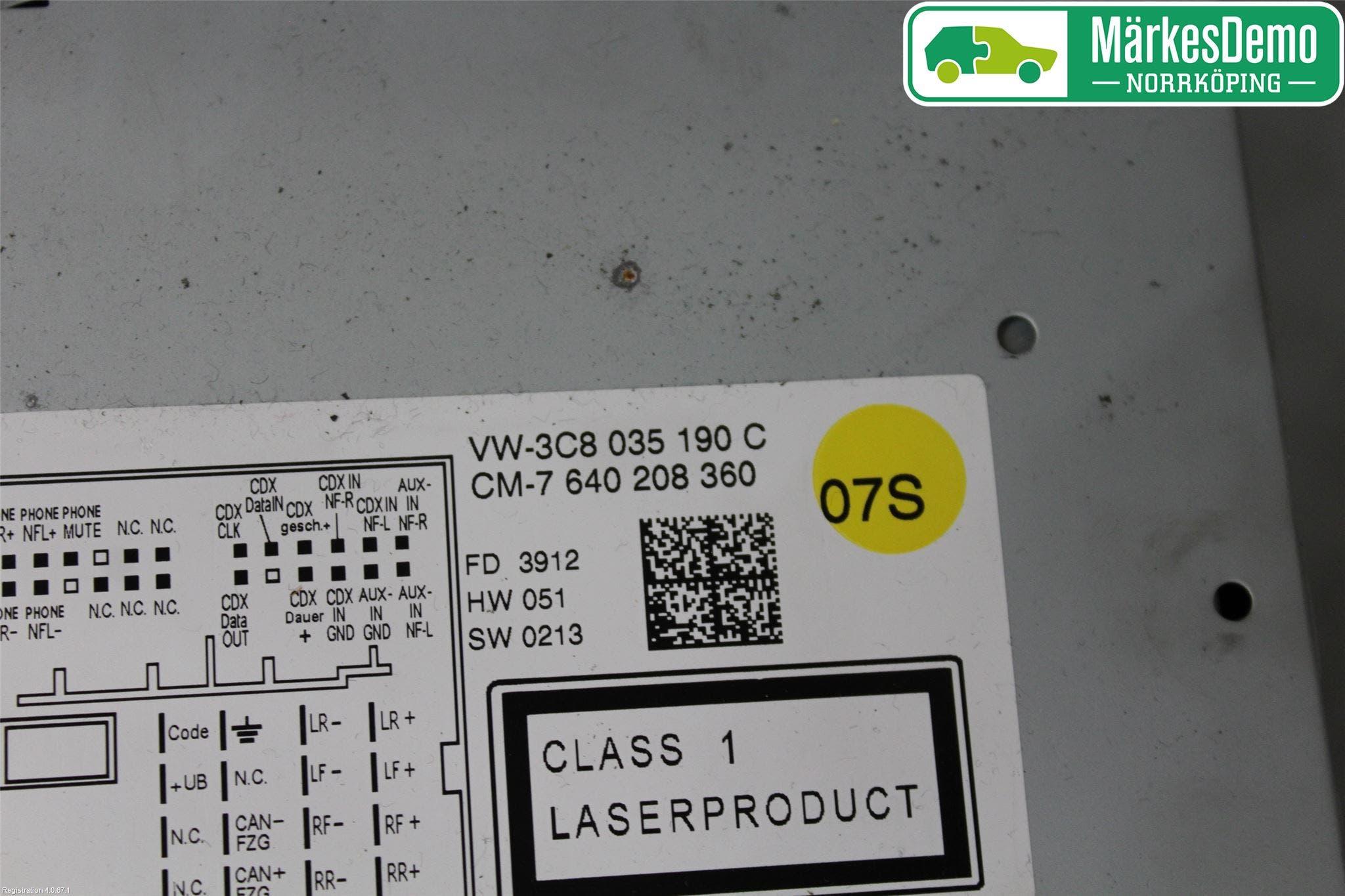 Volkswagen VW PASSAT 11-14 Cd Radio - Multimediapanel