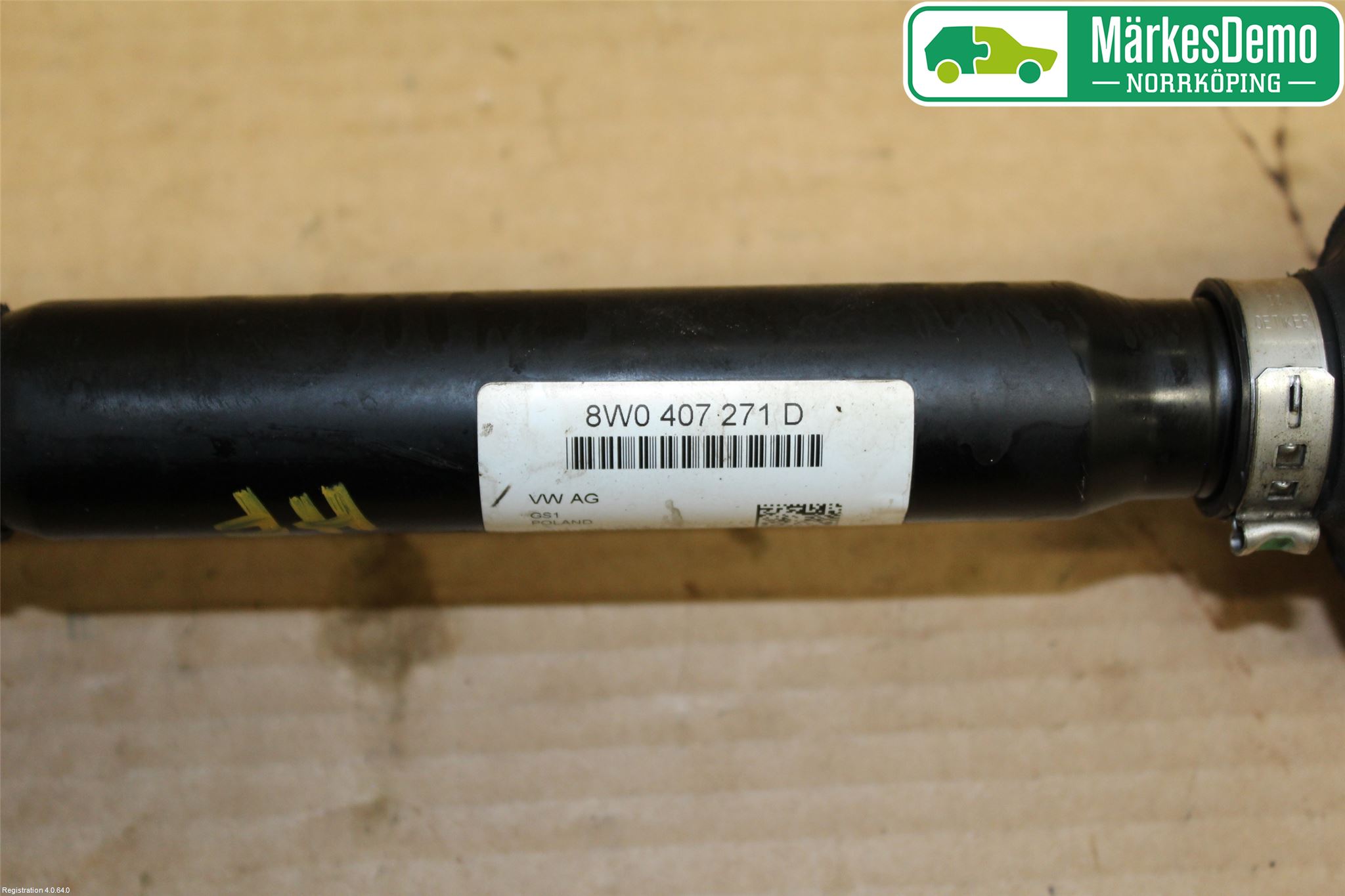 Audi A4/S4 B9 16-19 Drivaxel Fram Höger